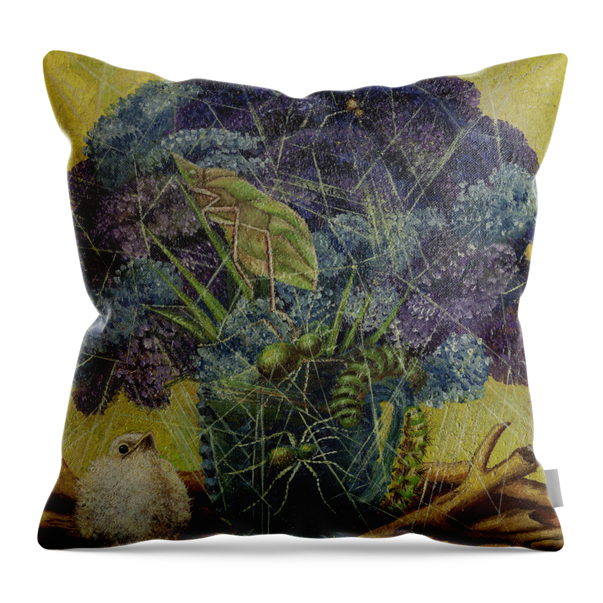 Frida Kahlo Throw Pillow featuring the painting The Chick by Frida Kahlo