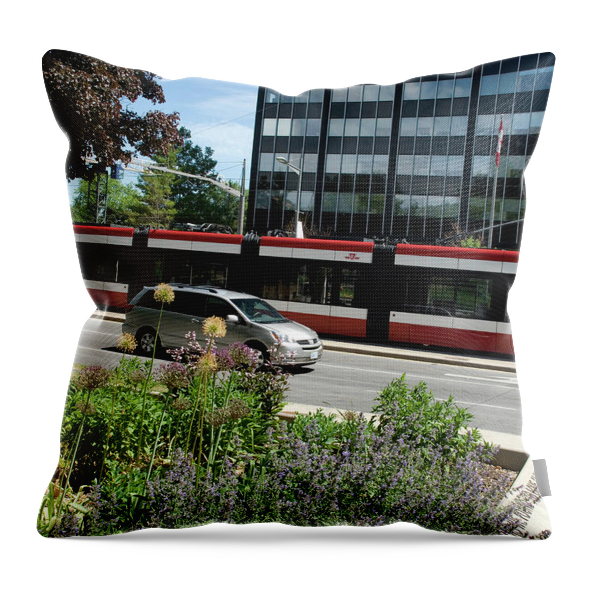 City Of Toronto Throw Pillow featuring the photograph The City Of Toronto by Ee Photography