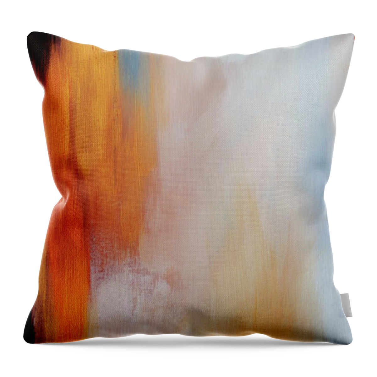 Abstract Throw Pillow featuring the painting The Clearing 3 by Michelle Joseph-Long