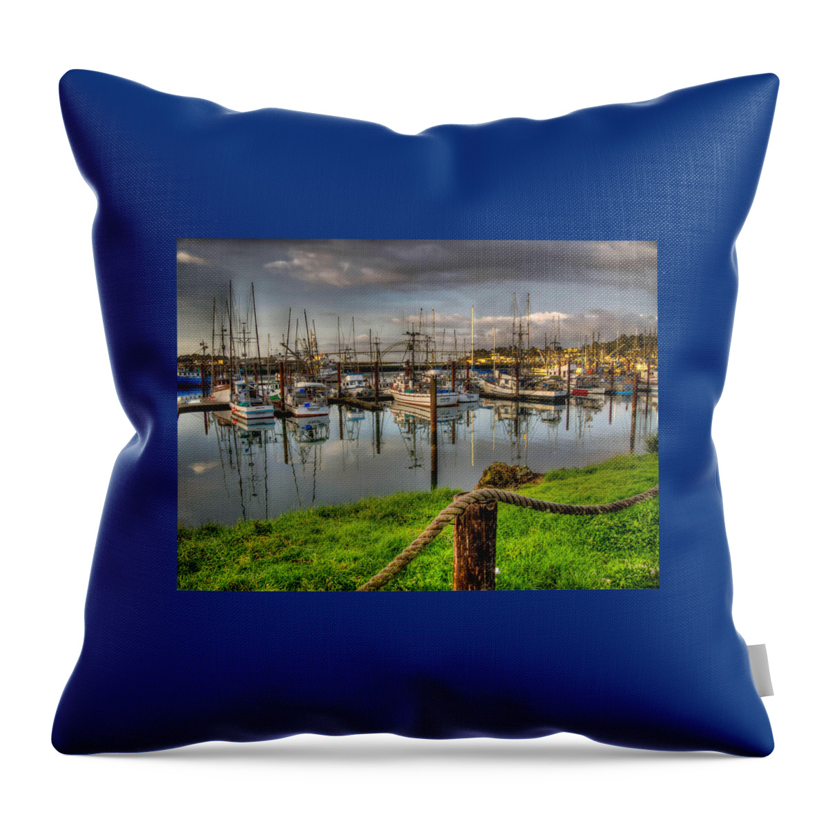 Hdr Throw Pillow featuring the photograph The Cod Father by Thom Zehrfeld