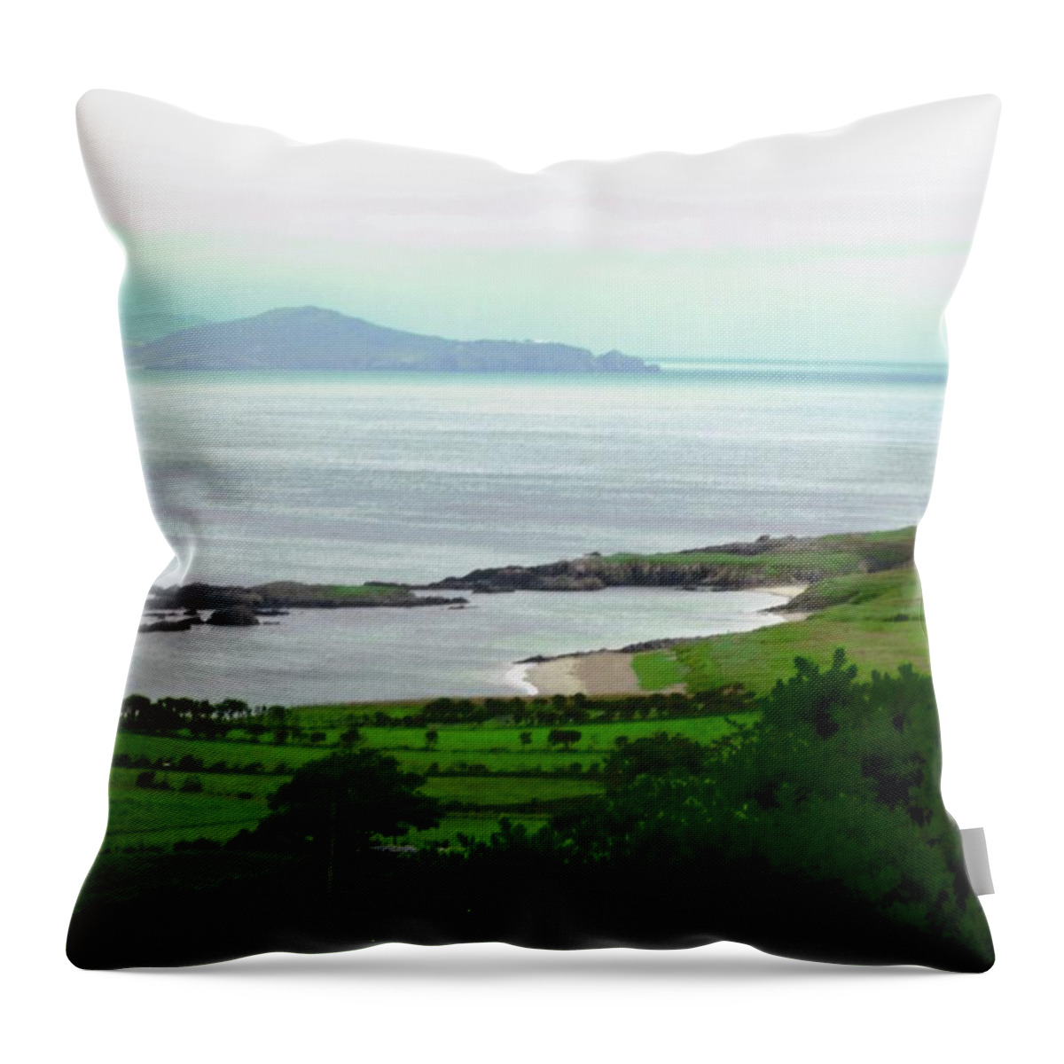 Mountains Throw Pillow featuring the photograph The colours of Donegal by Stephanie Moore
