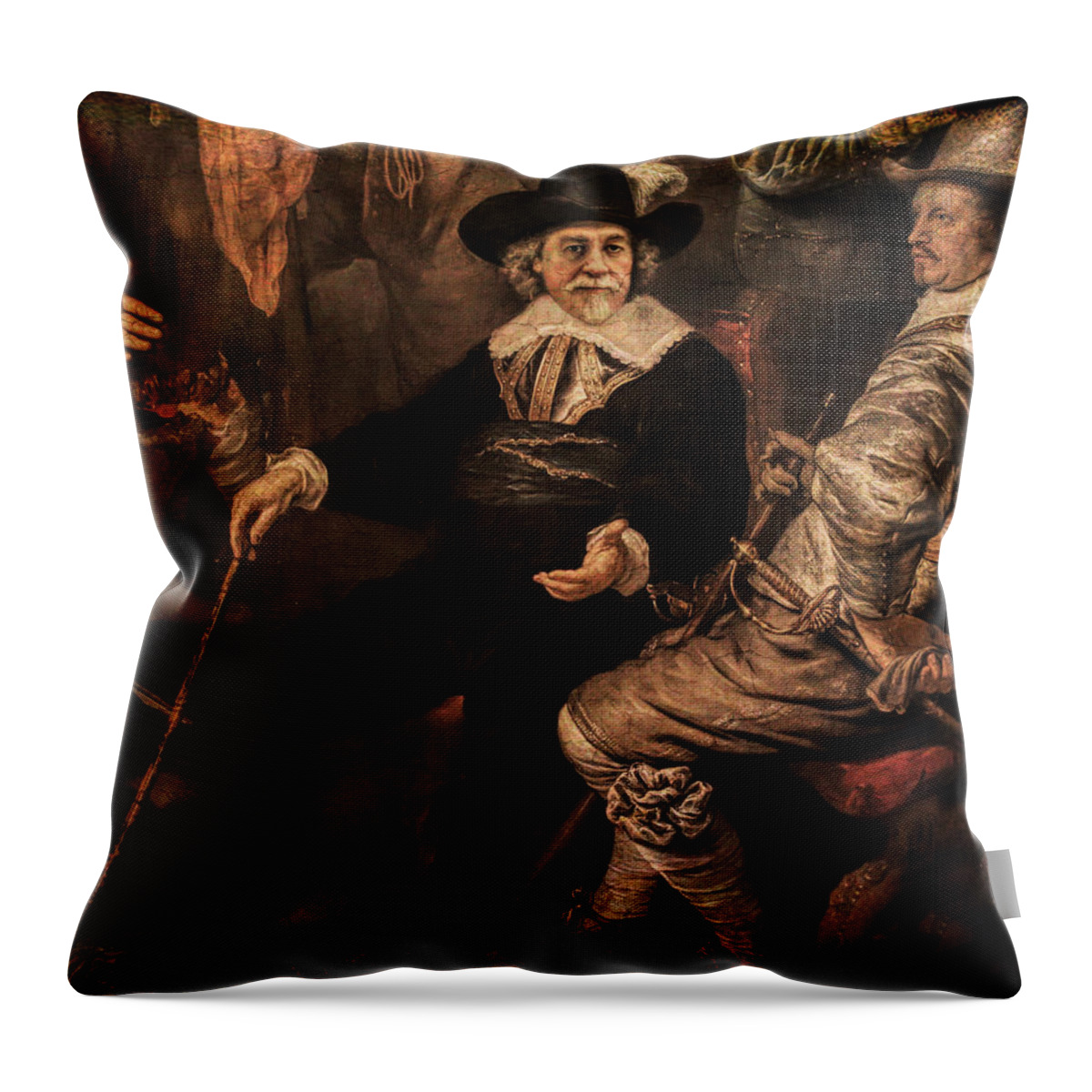  Throw Pillow featuring the photograph The Court Debate by Aleksander Rotner