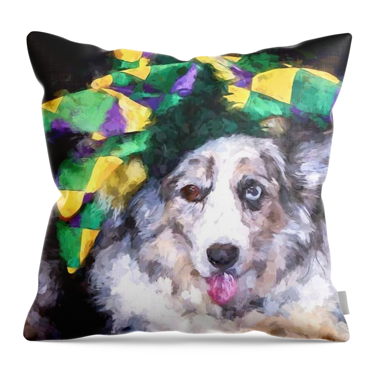 Court Jester Throw Pillow featuring the photograph The Court Jester by Cathy Donohoue