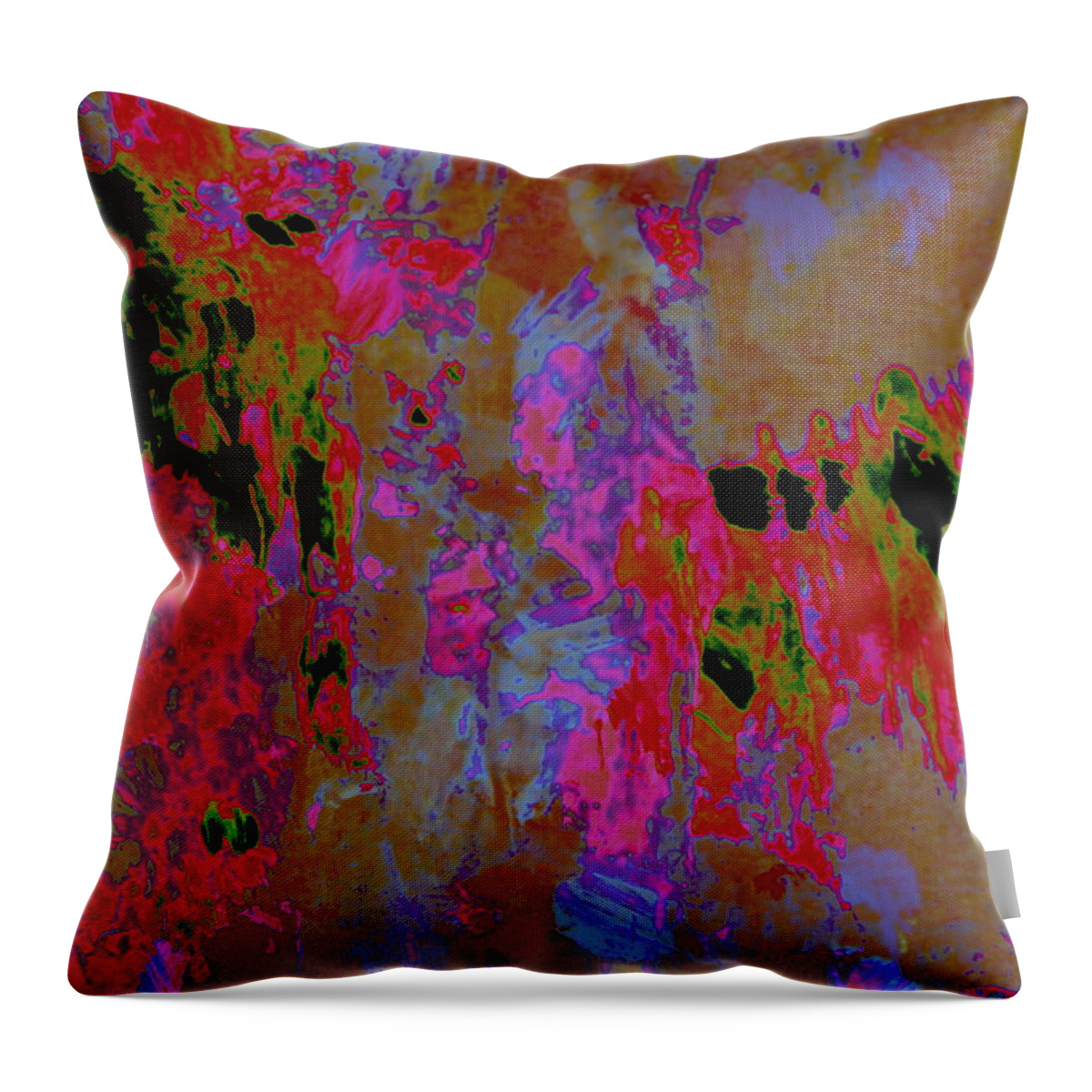 Abstract Expressionistic Painting In Gouache Throw Pillow featuring the painting The Creative Spirit 2 by Nancy Kane Chapman