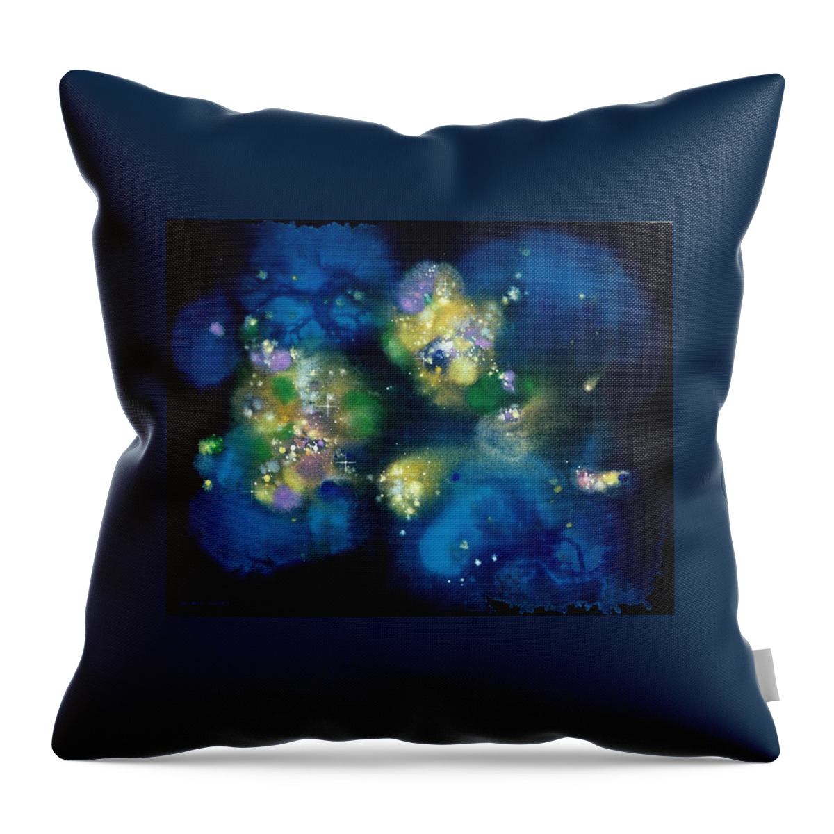 Spiritual Throw Pillow featuring the painting The Crown Jewels of Orion by Lee Pantas