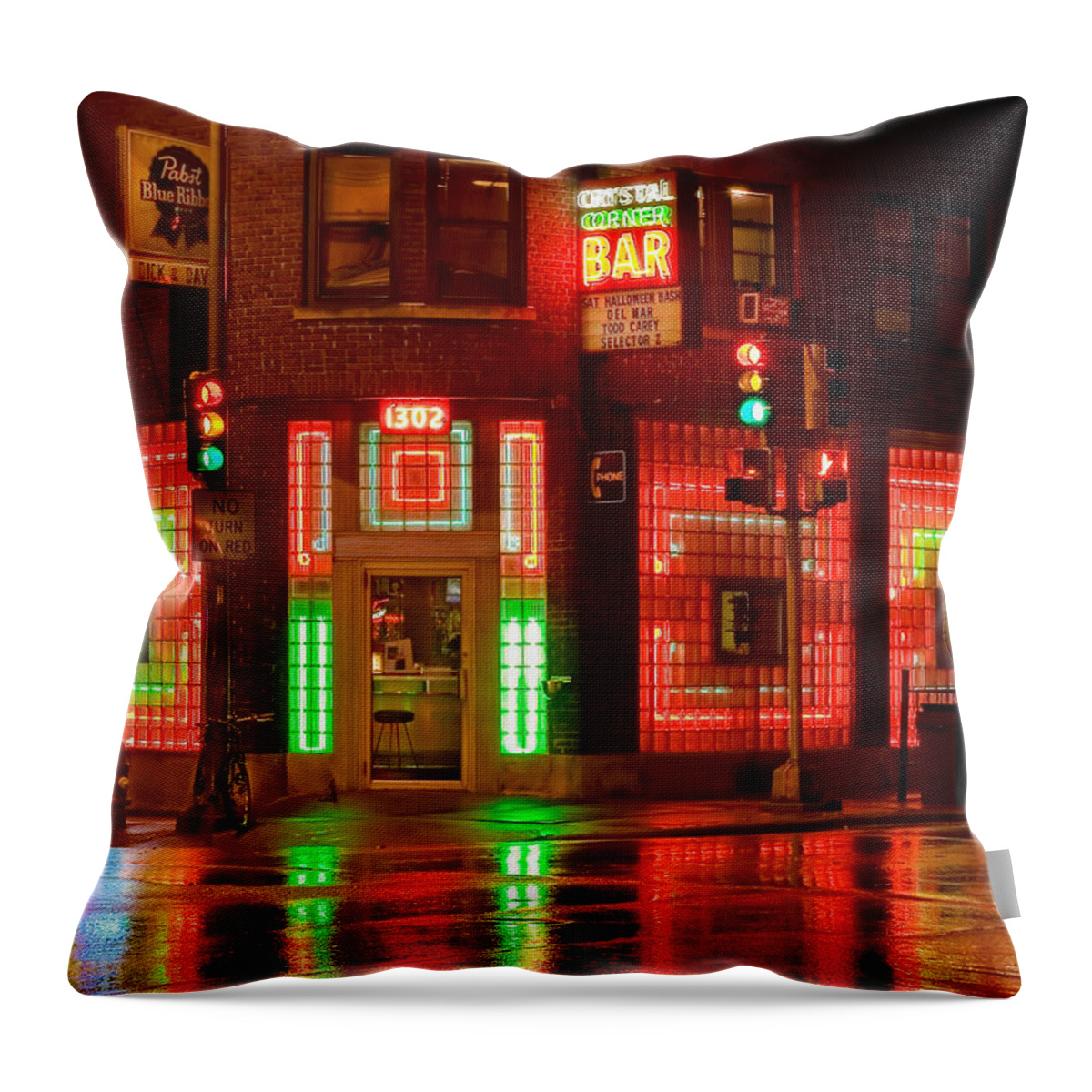 Madison Throw Pillow featuring the photograph The Crystal Corner by Todd Klassy