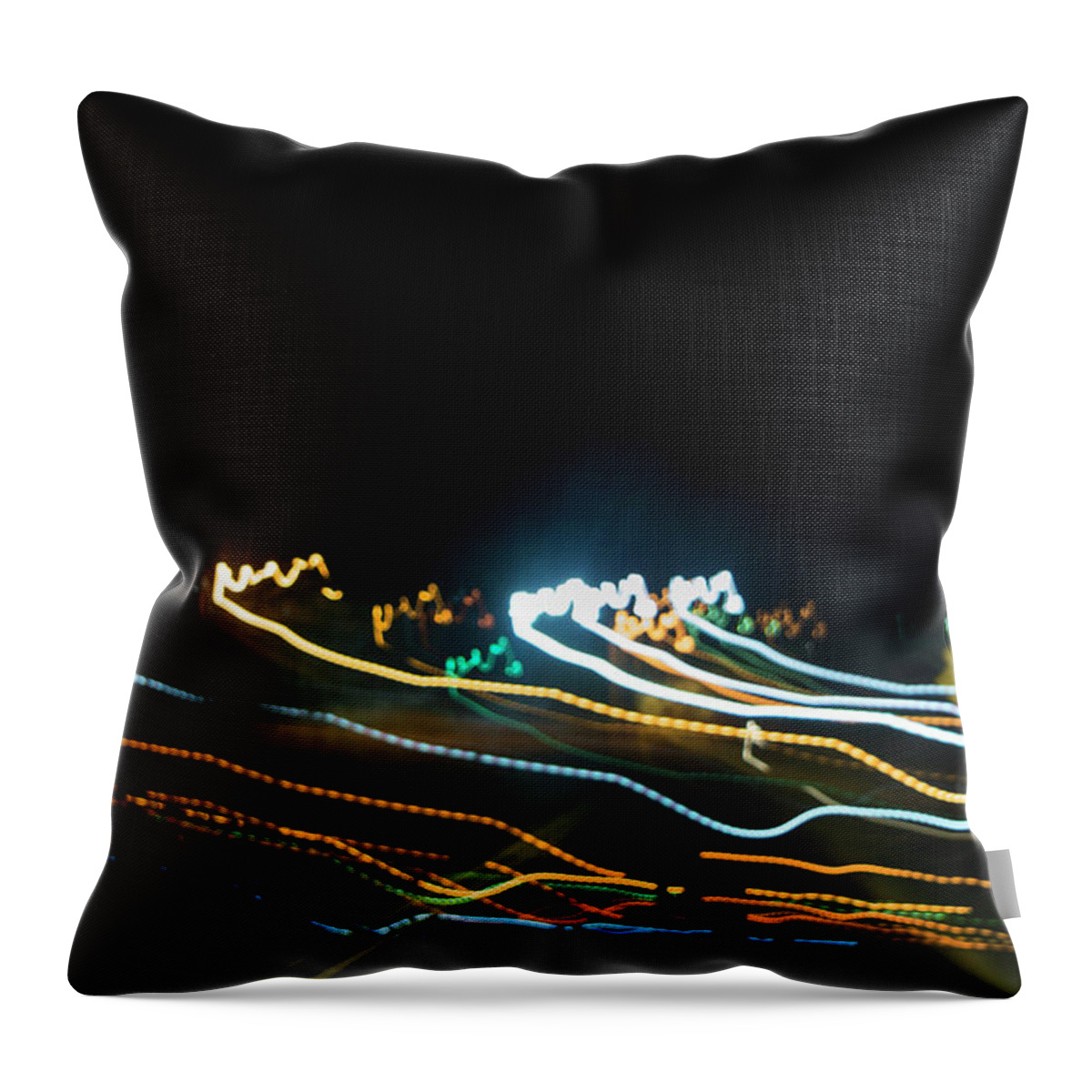 Abstract Throw Pillow featuring the photograph The Curve by Greg and Chrystal Mimbs