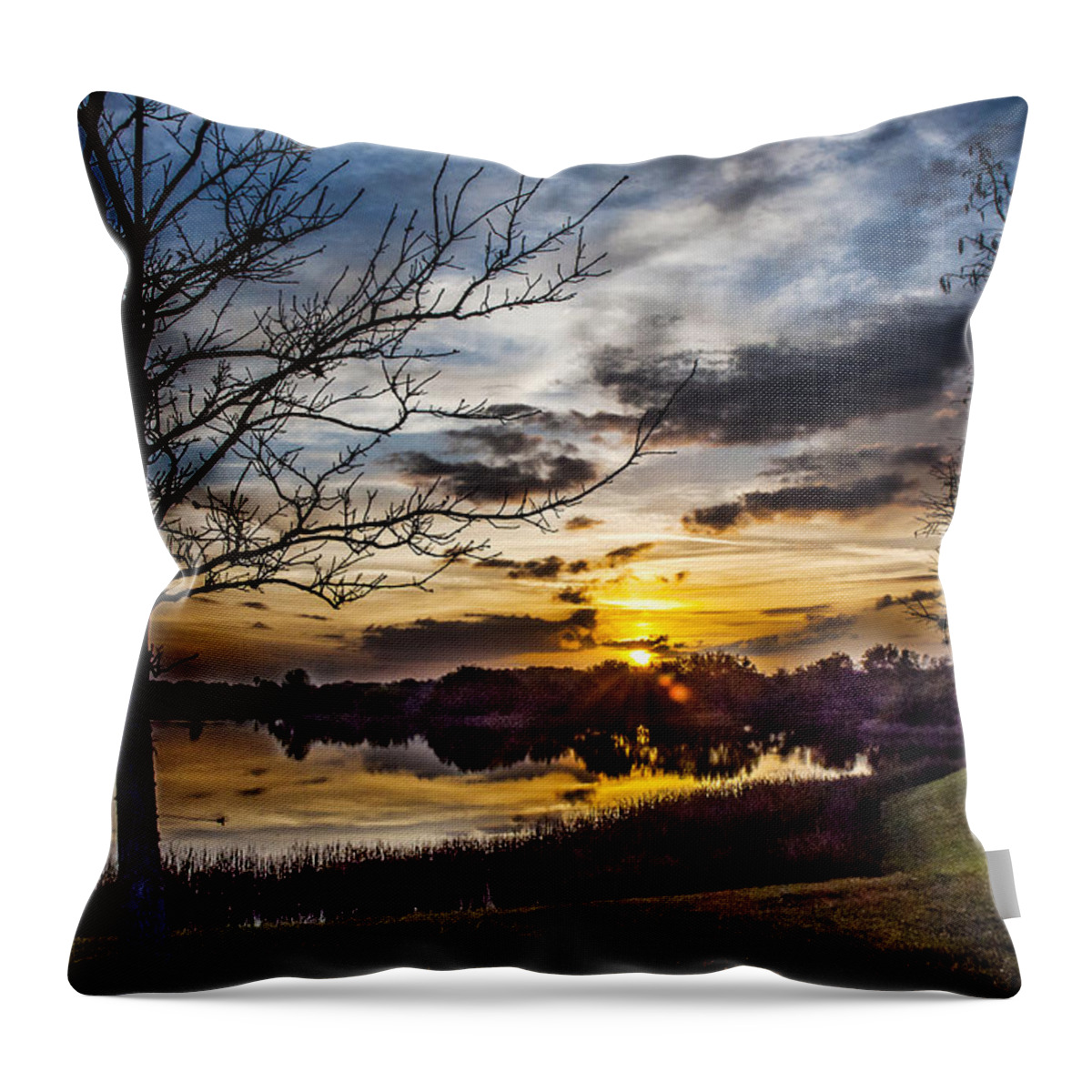 Sunrise Throw Pillow featuring the photograph The Dawn Awakens by Norman Johnson