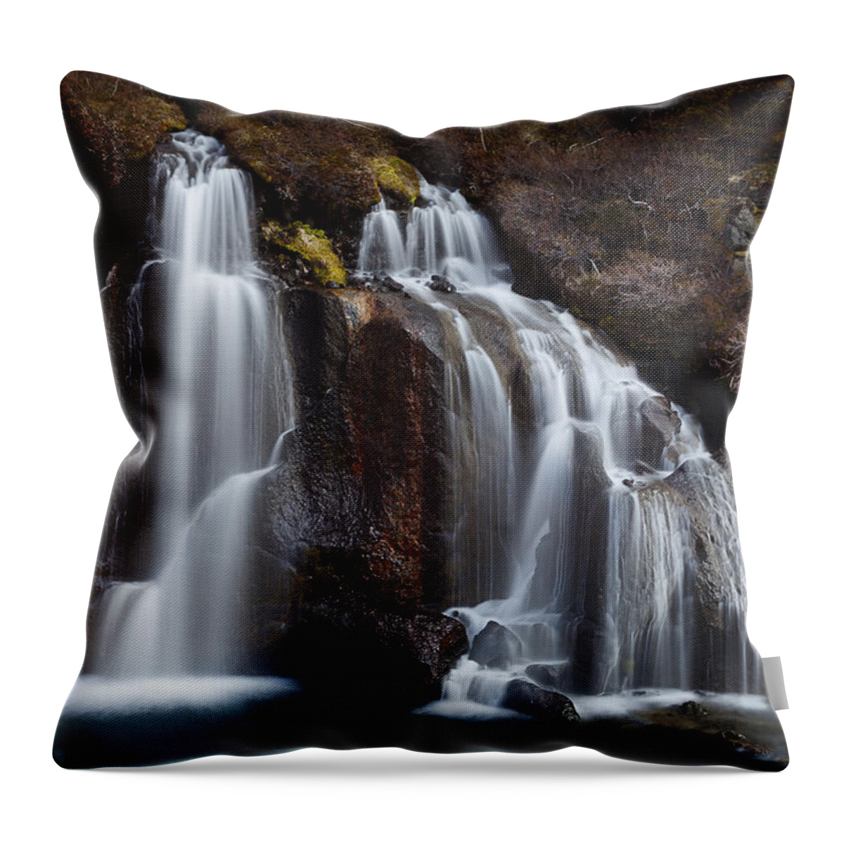 Iceland Throw Pillow featuring the photograph The Descent by Dominique Dubied