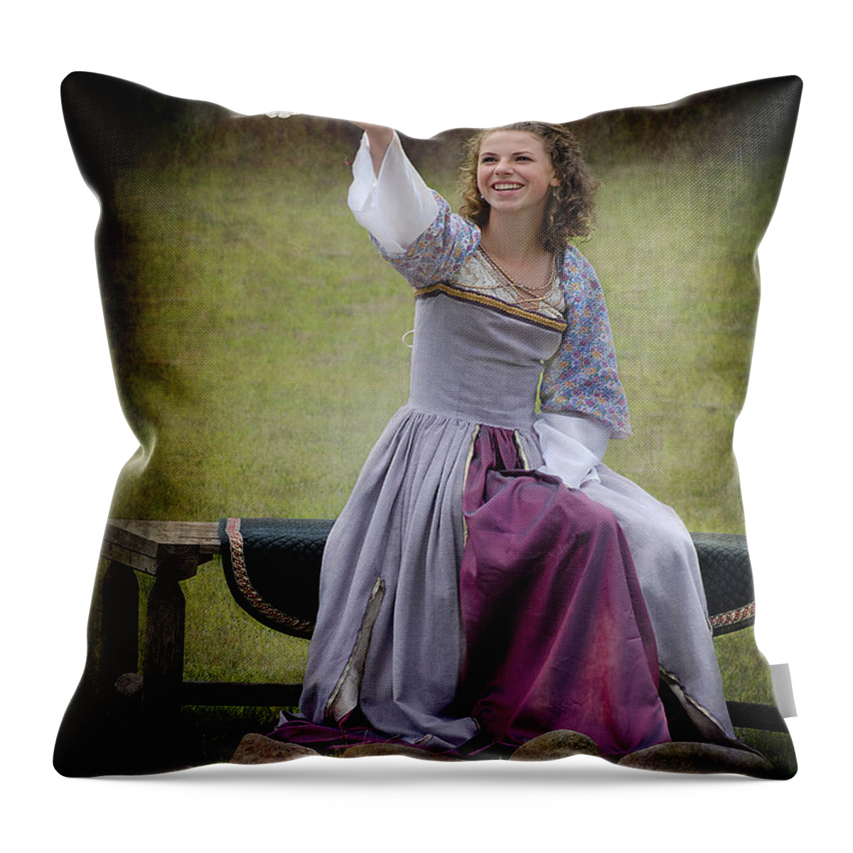 Dove Throw Pillow featuring the photograph The Dove by Fran J Scott