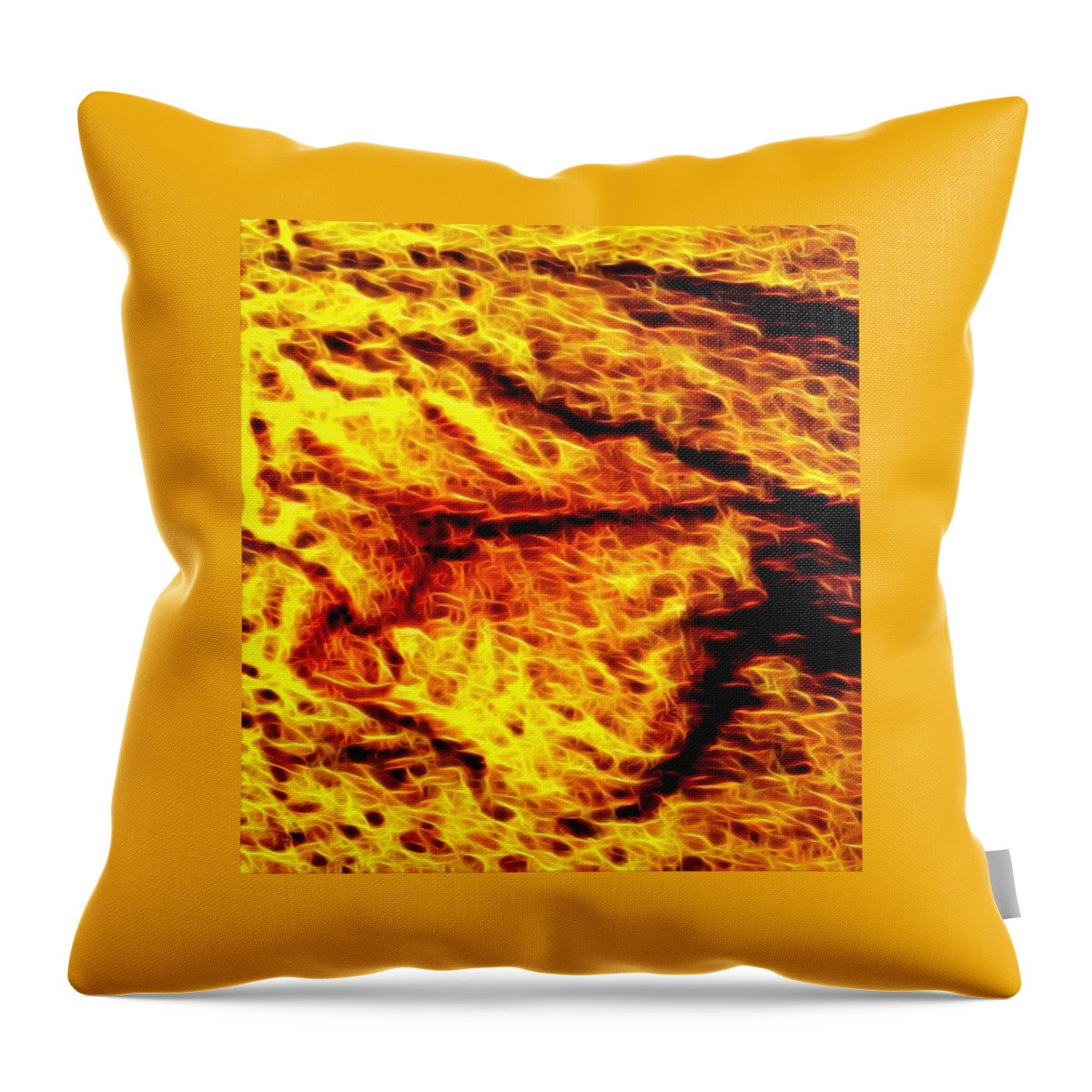 Eagle Throw Pillow featuring the digital art The Eagle is Angry by Gina Callaghan