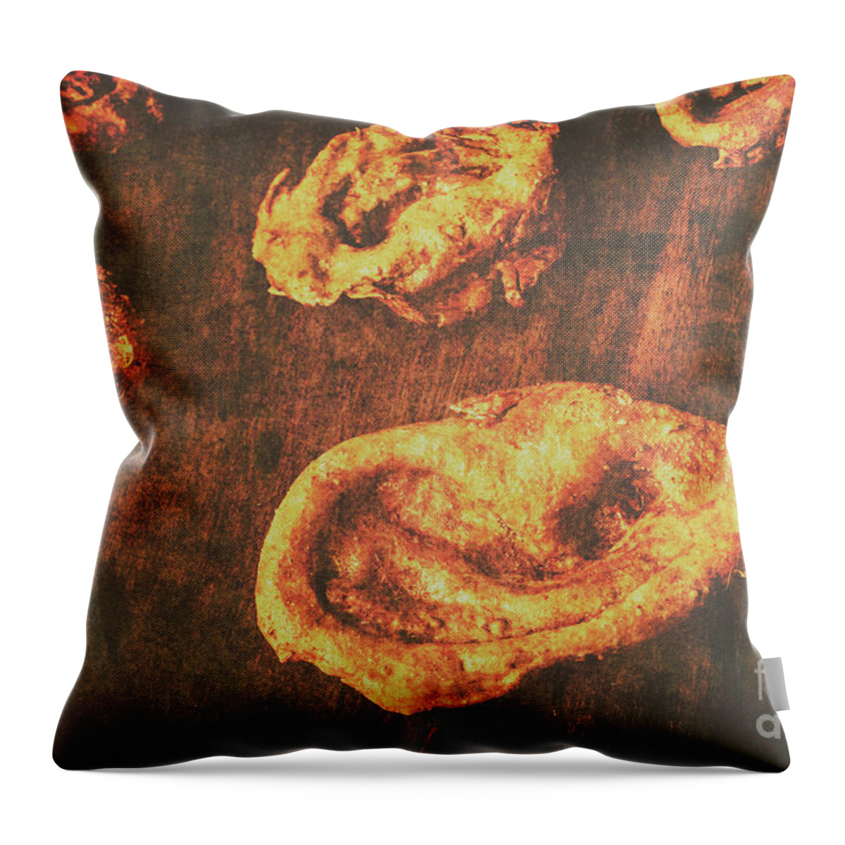Vintage Throw Pillow featuring the photograph The ear collector by Jorgo Photography