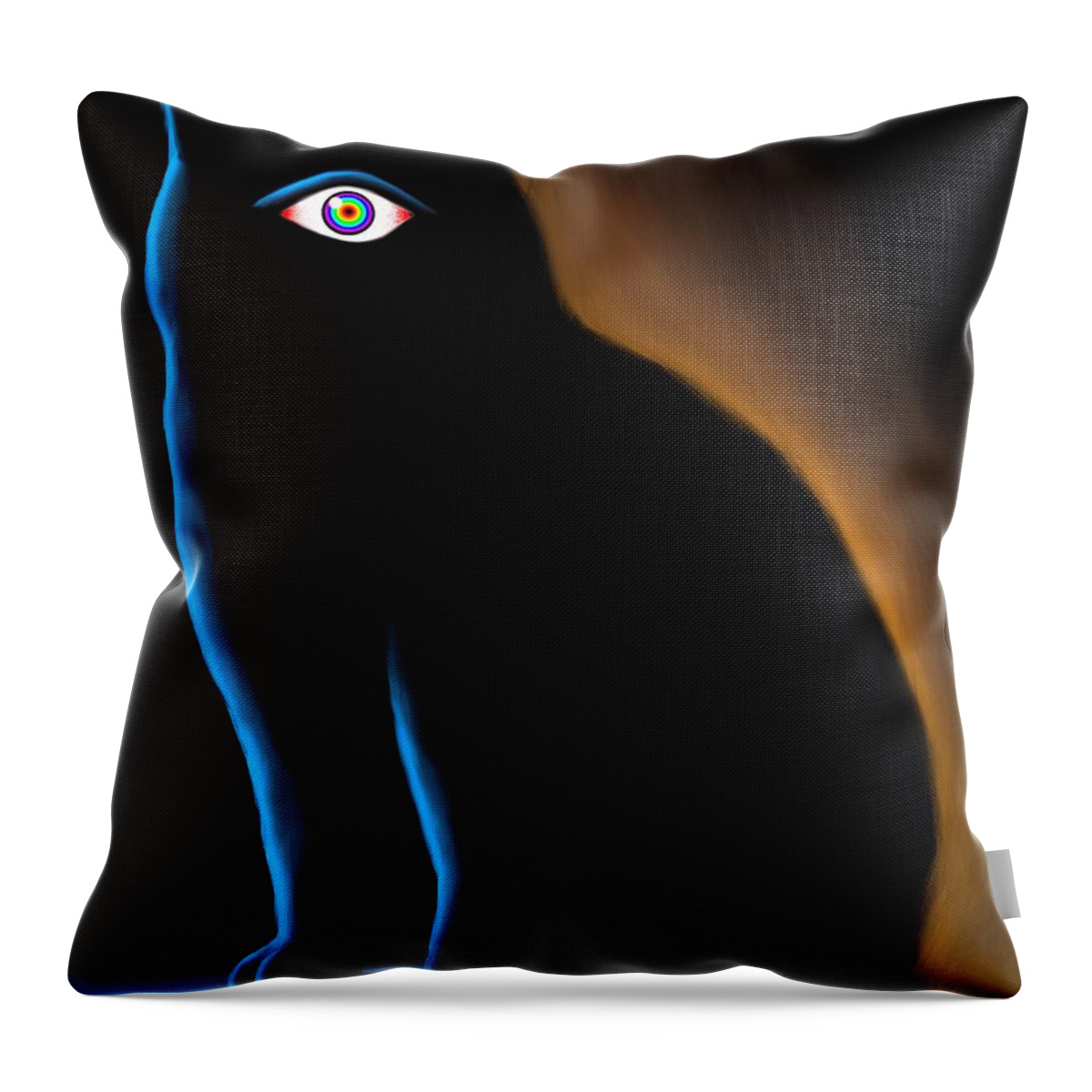 Wallpaper Buy Art Print Phone Case T-shirt Beautiful Duvet Case Pillow Tote Bags Shower Curtain Greeting Cards Mobile Phone Apple Android Nature Black Throw Pillow featuring the photograph The Eye have it by Salman Ravish