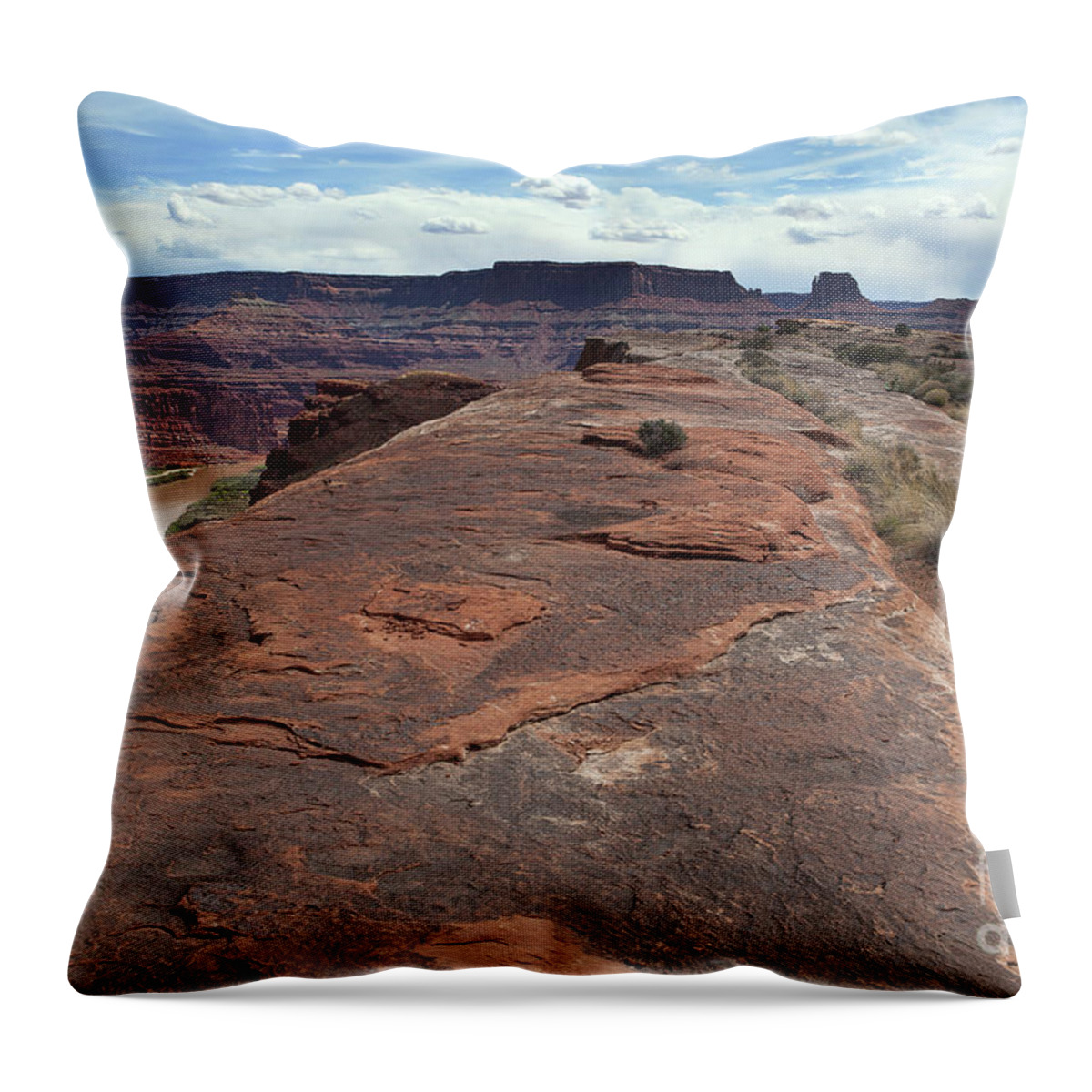 Utah Landscape Throw Pillow featuring the photograph The Flight Deck by Jim Garrison