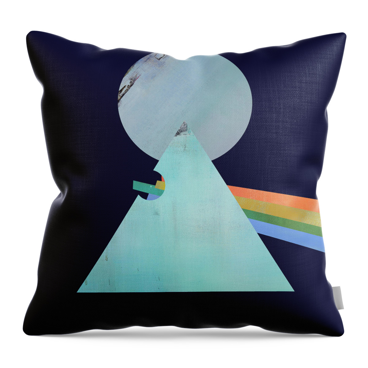 Pink Floyd Throw Pillow featuring the digital art The Floyd's Dark Side by Jacquie Gouveia