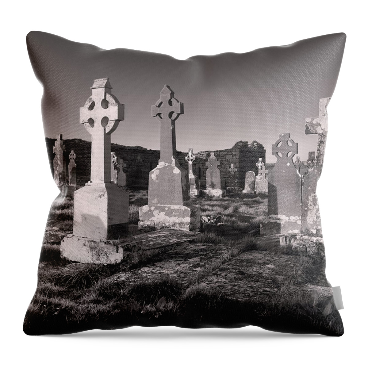 Ireland. Doolin Throw Pillow featuring the photograph The Ghosts of Ireland by Robert Lacy