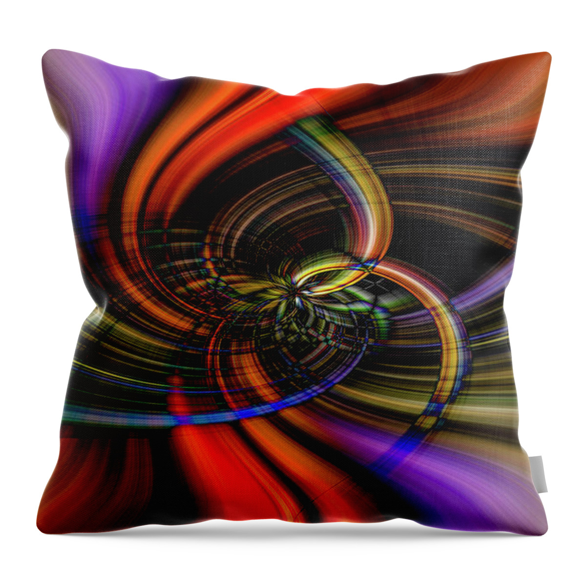 Cathy Donohoue Photography Throw Pillow featuring the photograph The Girl with Kaleidoscope Eyes by Cathy Donohoue