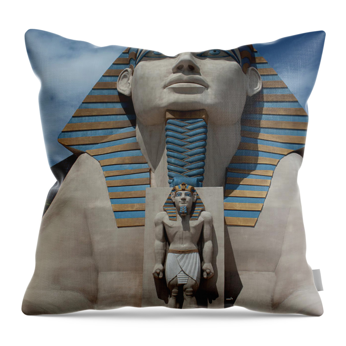 Great Sphinx Throw Pillow featuring the photograph The Great Sphinx by Ivete Basso Photography
