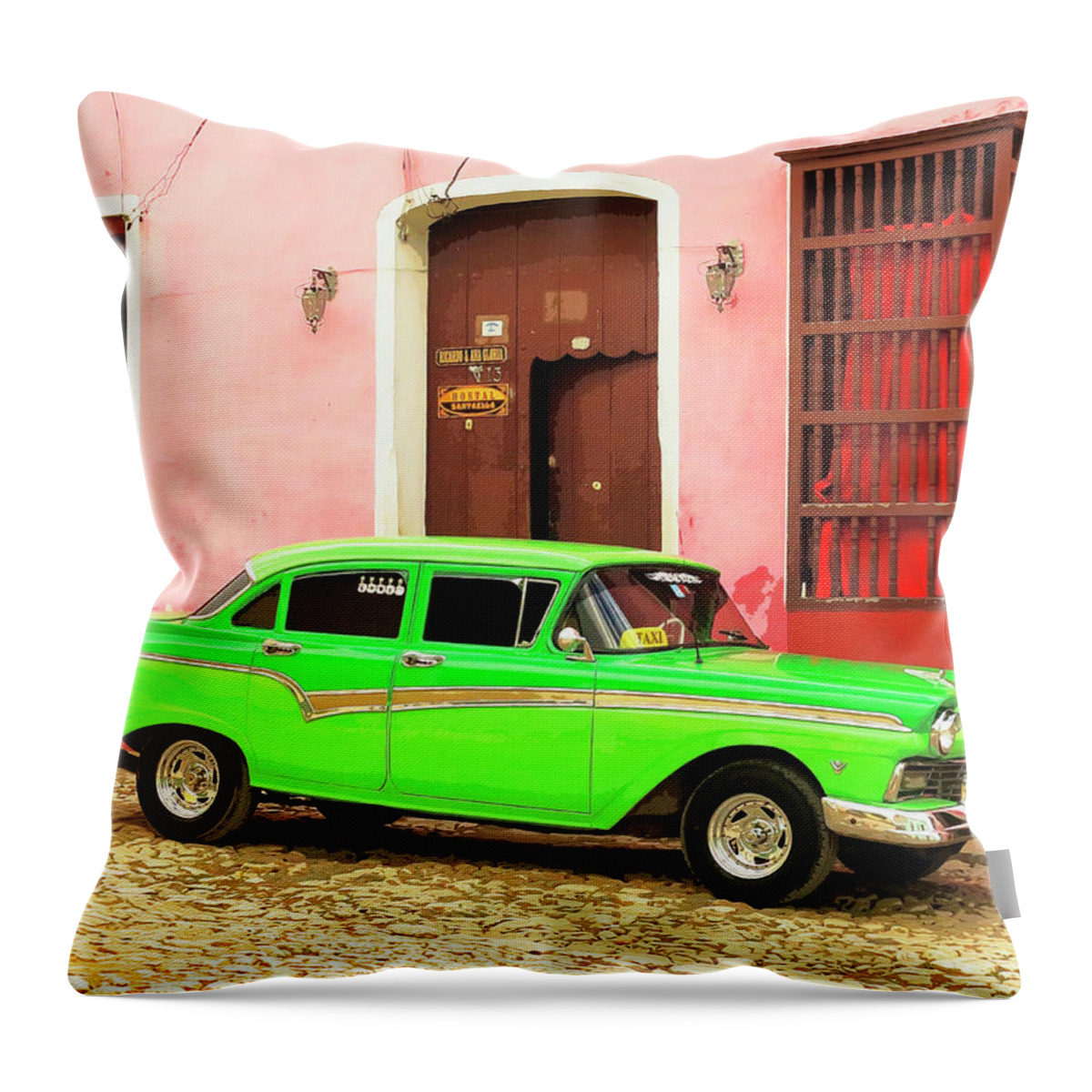 Havana Throw Pillow featuring the photograph The Green Weeny by Dominic Piperata