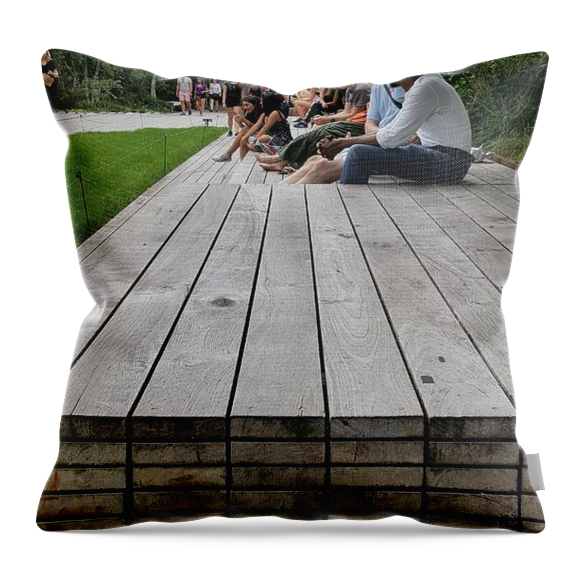 The High Line Throw Pillow featuring the photograph The High Line 128 by Rob Hans