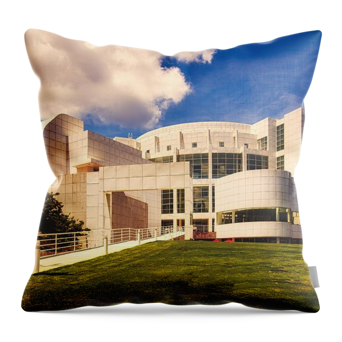 High Museum Of Art Throw Pillow featuring the photograph The High Museum Of Art - Atlanta, Georgia by Mountain Dreams