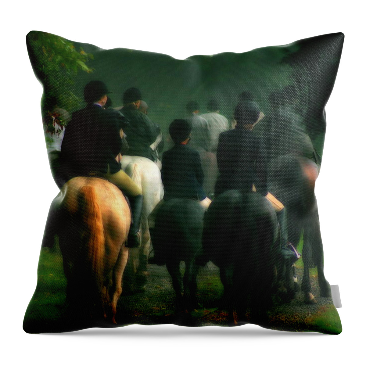  Throw Pillow featuring the photograph The Hunt by Angela Rath