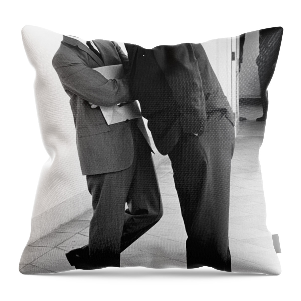 Government Throw Pillow featuring the photograph The Johnson Treatment, 1965 by Science Source