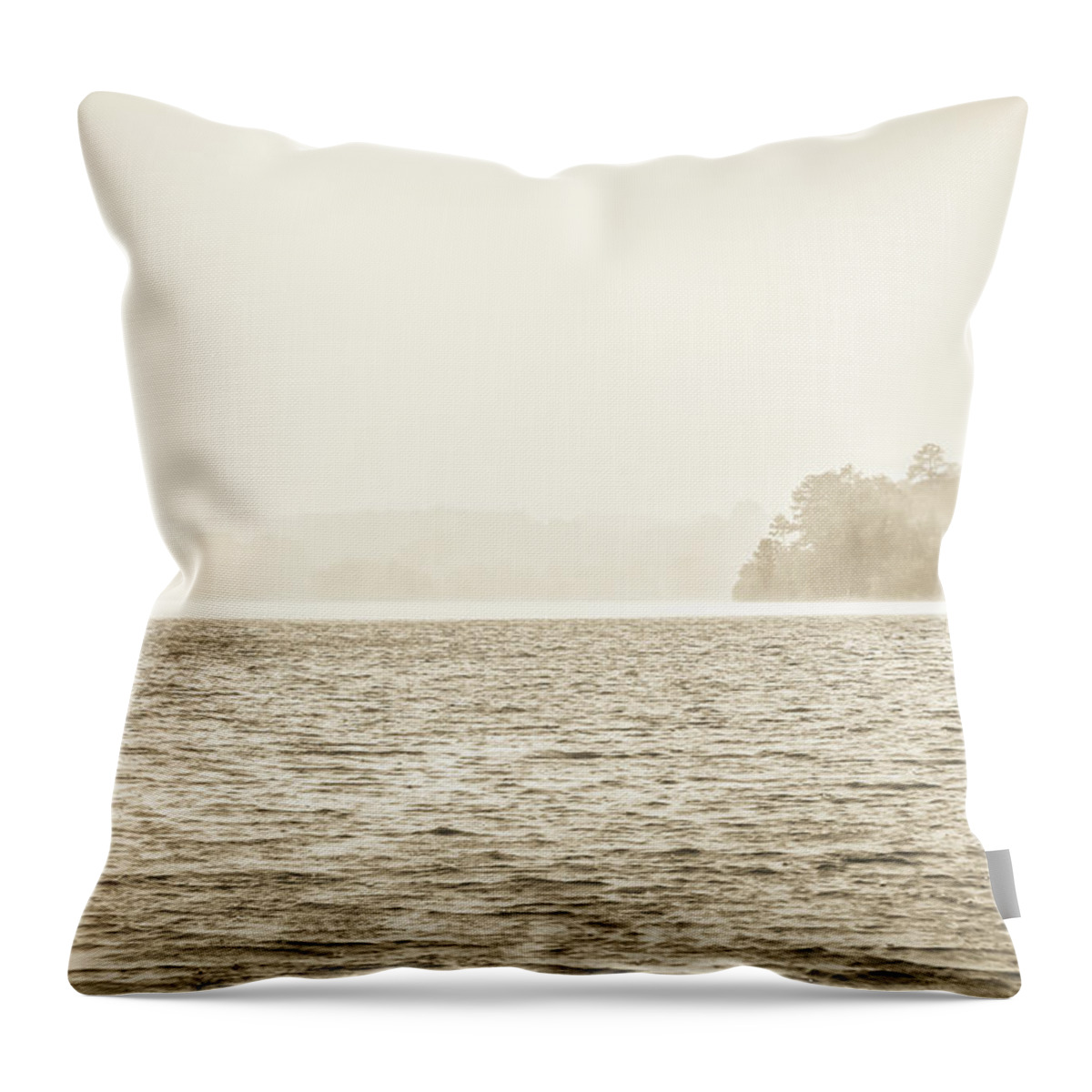 Lake Crabtree Throw Pillow featuring the photograph The Lake I by Wade Brooks