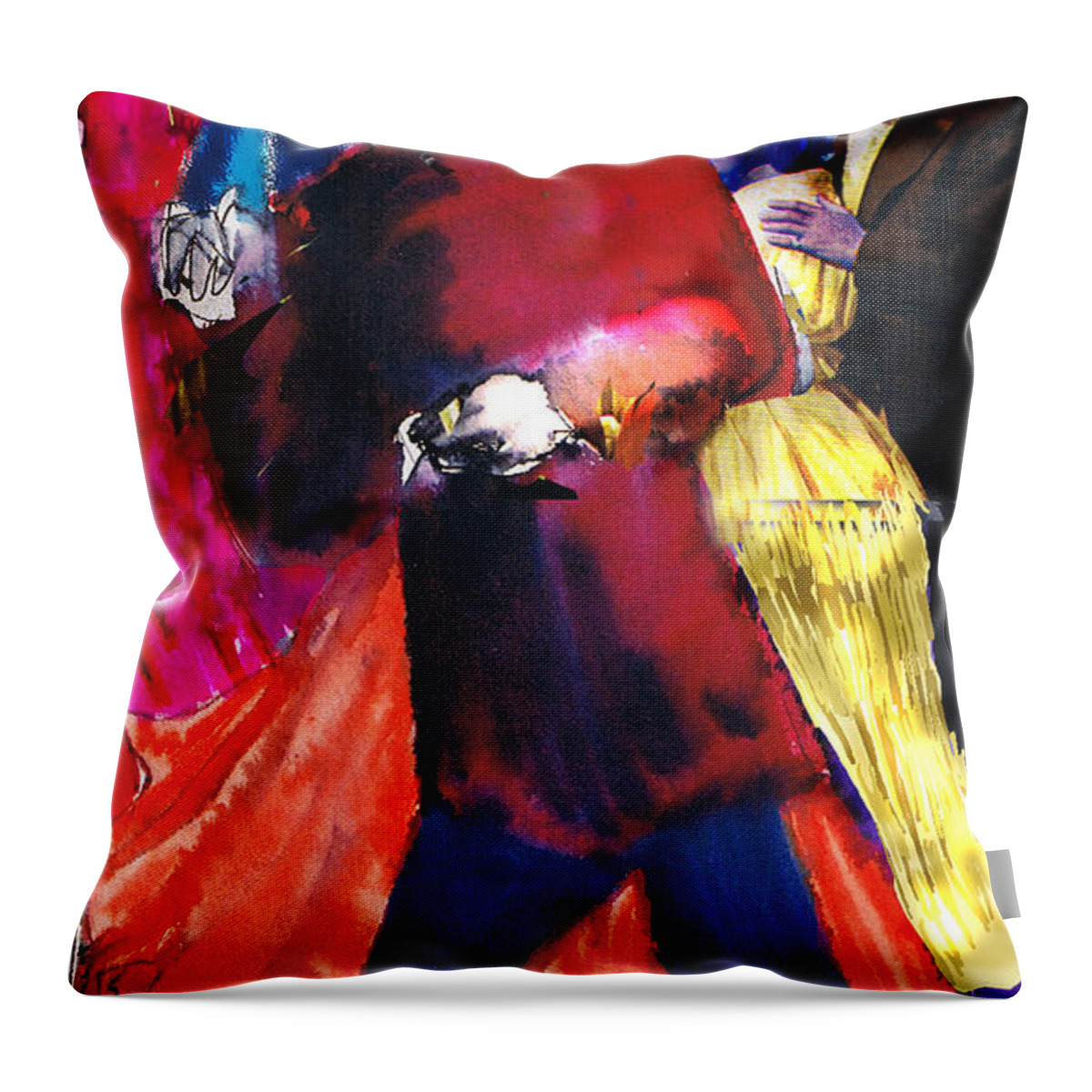 Mixed Media Throw Pillow featuring the photograph The Last Waltz by Seth Weaver