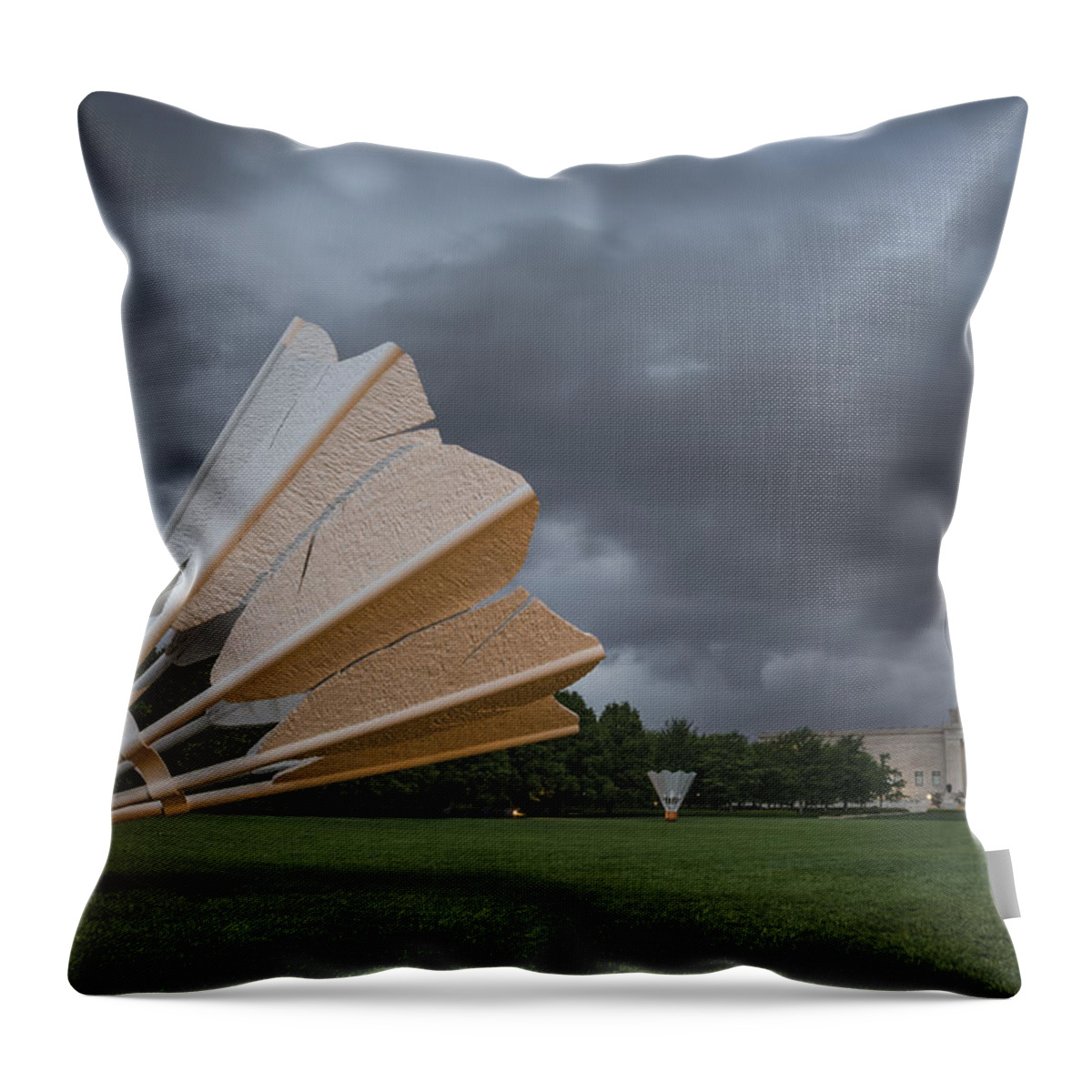 Kansas City Throw Pillow featuring the photograph The Lawn by Ryan Heffron