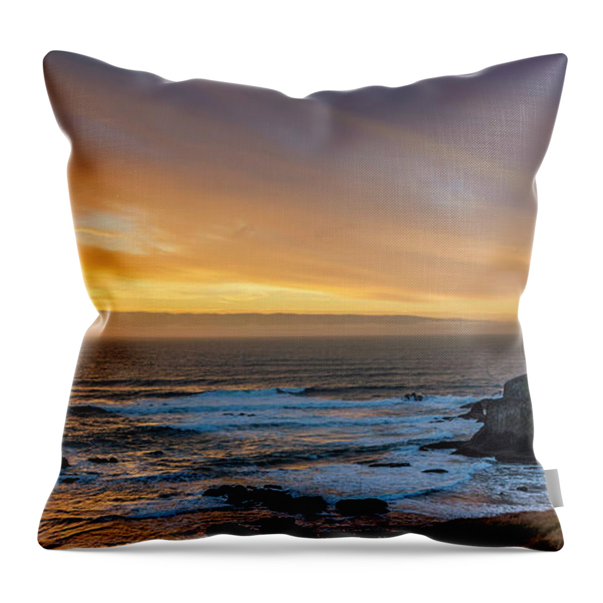 The Long View Throw Pillow featuring the photograph The Long View by James Heckt