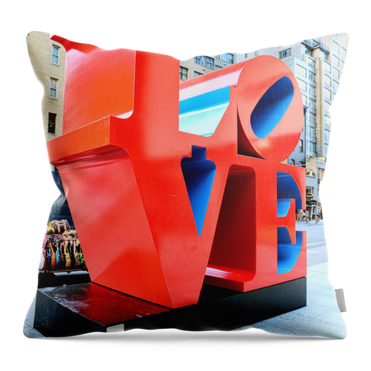 Love Throw Pillow featuring the photograph The Love Sculpture by Paul Ward