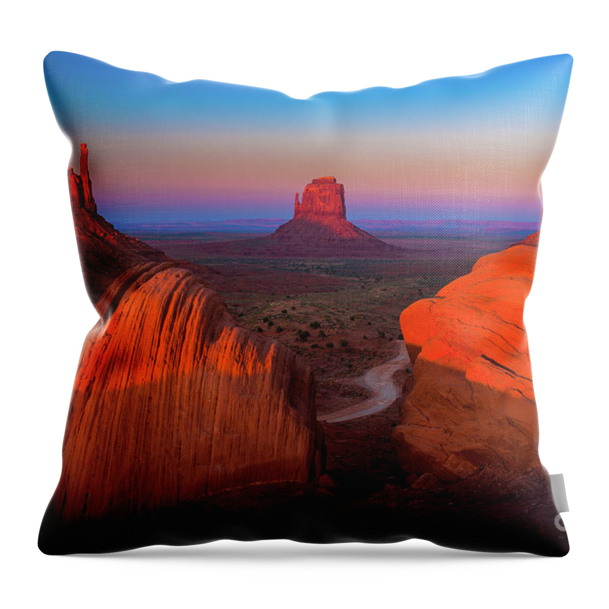 America Throw Pillow featuring the photograph The Mittens by Inge Johnsson