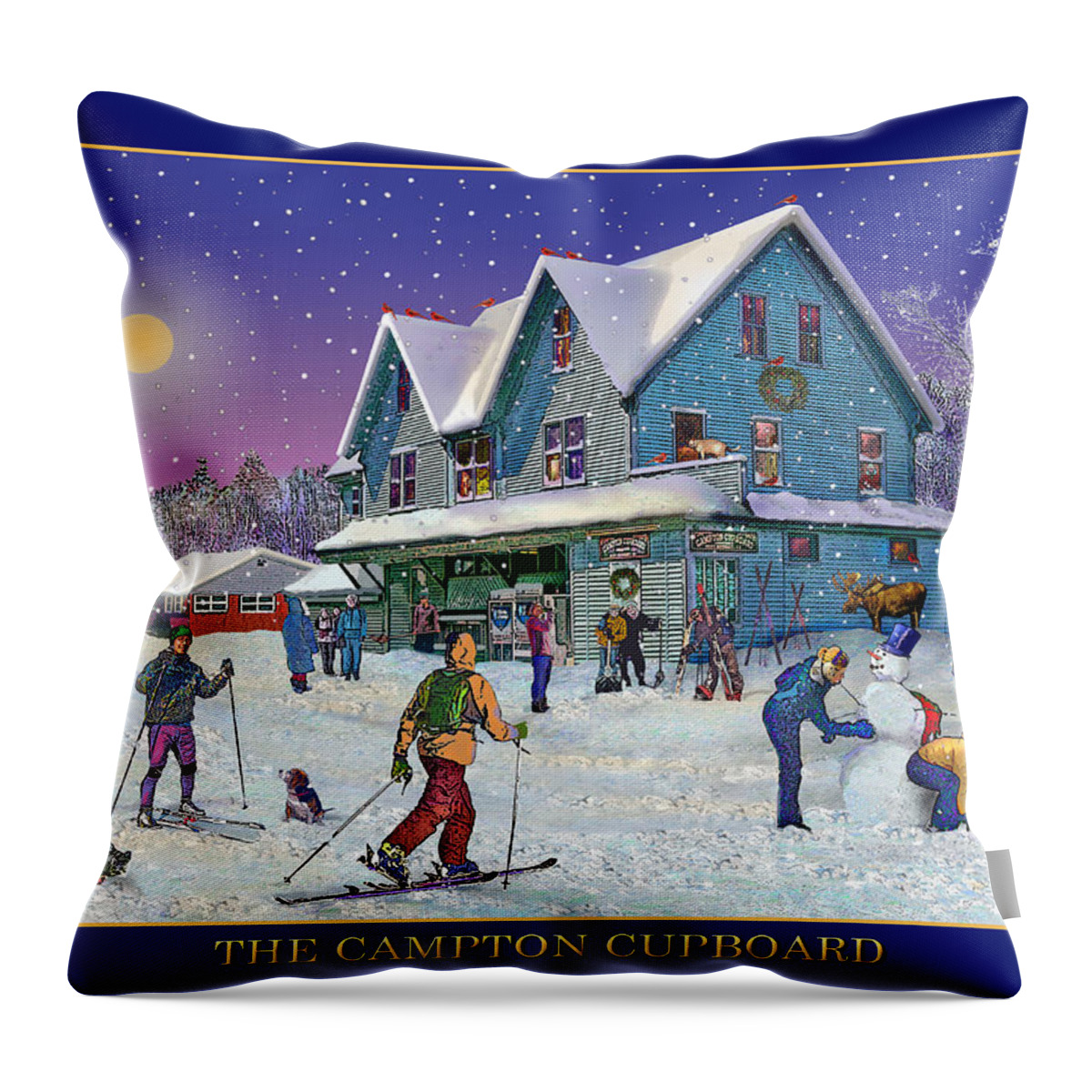 Winter Throw Pillow featuring the photograph The Morning After at Campton New Hampshire by Nancy Griswold