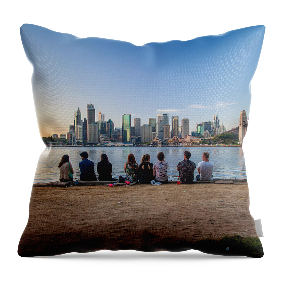 Sydney Throw Pillow featuring the photograph The Morning After by Az Jackson