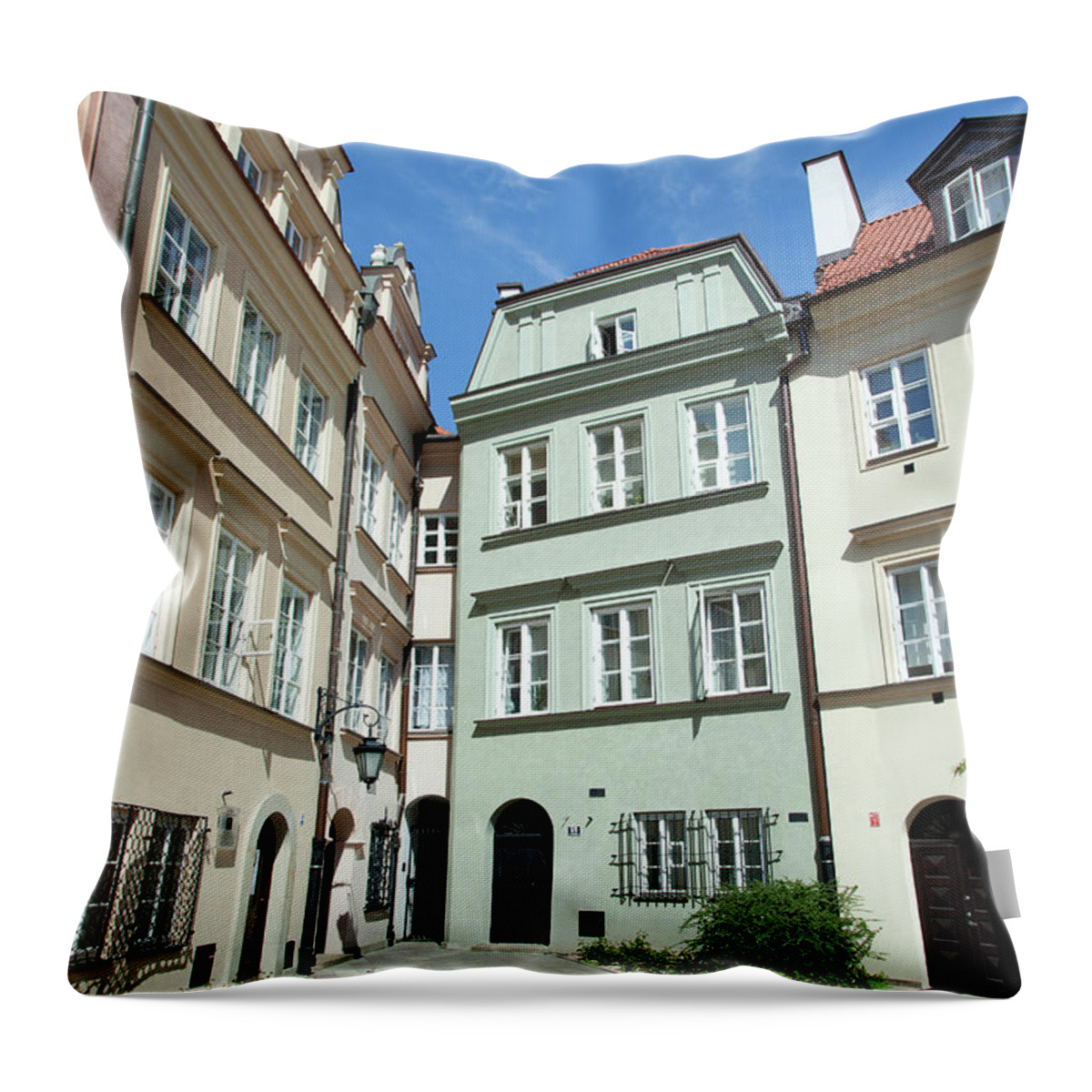 House Throw Pillow featuring the photograph The Narrowest House by Ramunas Bruzas