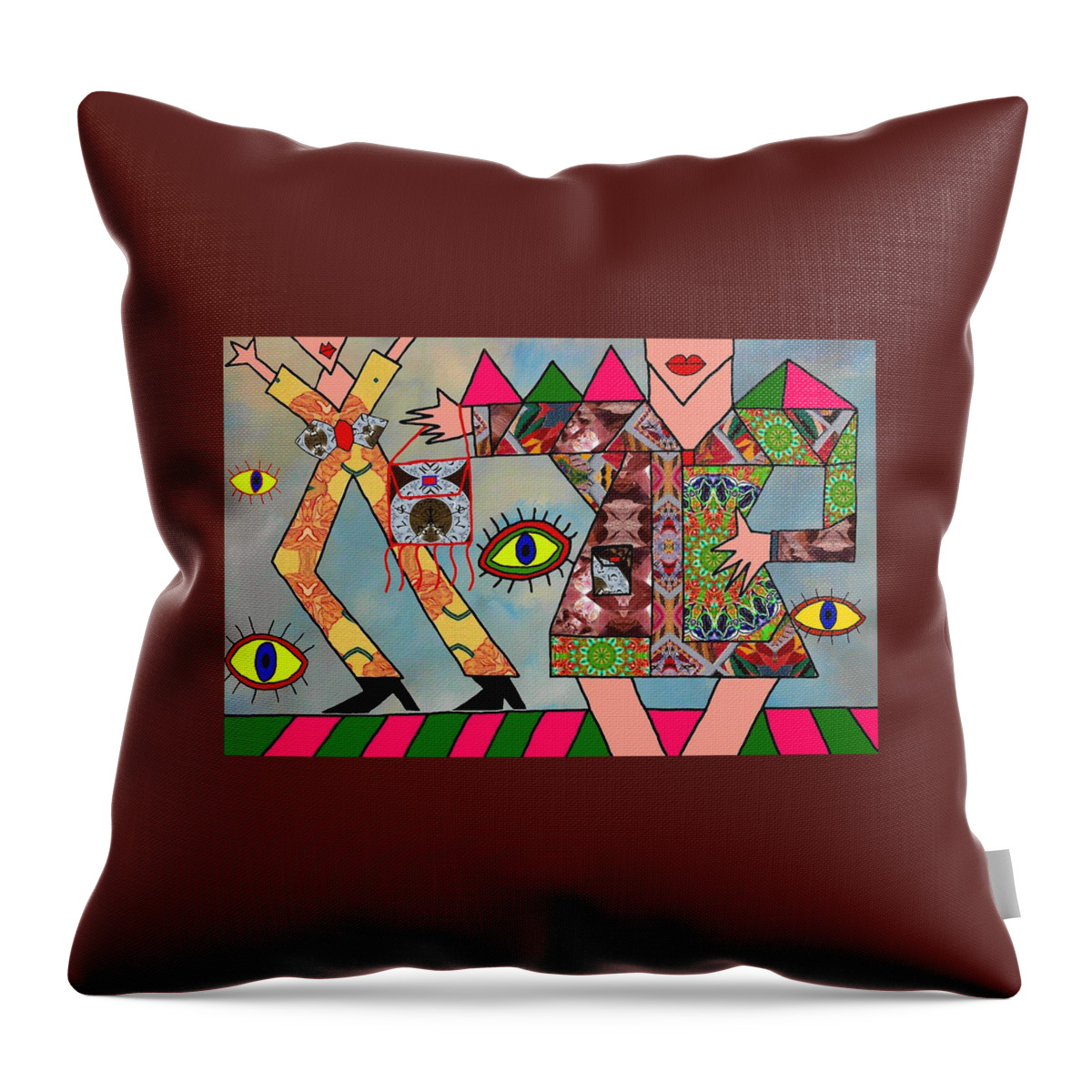 Fashion Throw Pillow featuring the digital art The New Purse by Laura Smith