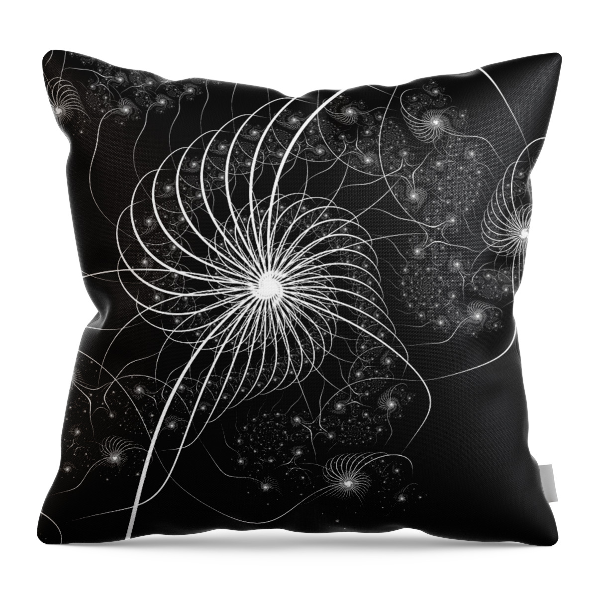 Vic Eberly Throw Pillow featuring the digital art The Night Has a Thousand Eyes by Vic Eberly