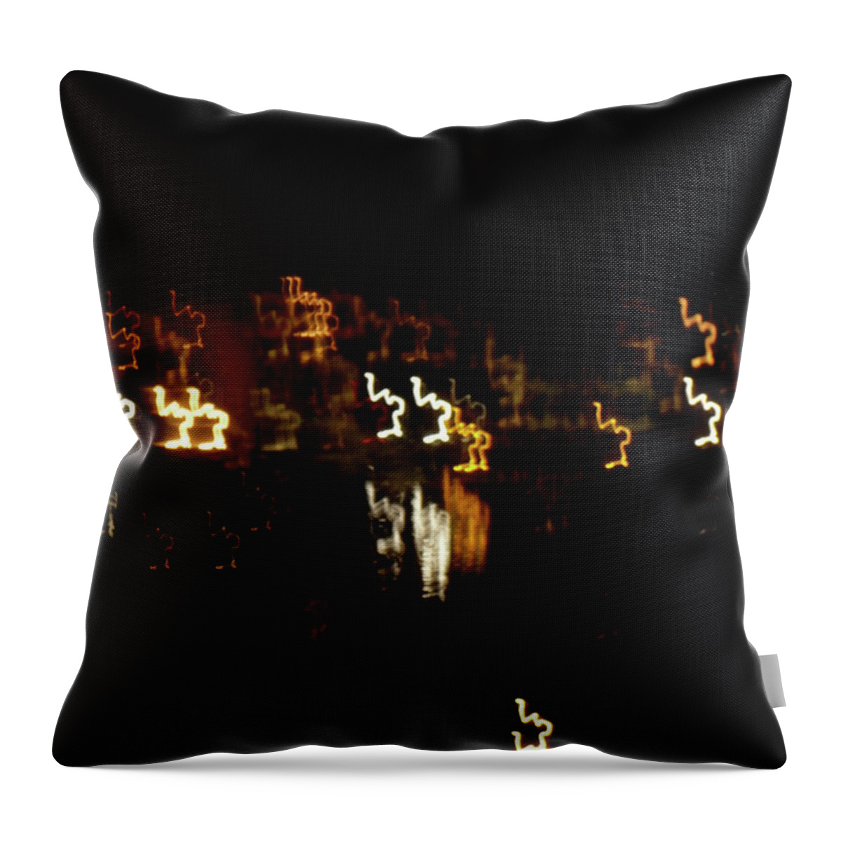 Inart Throw Pillow featuring the photograph The Night Race by Marwan George Khoury