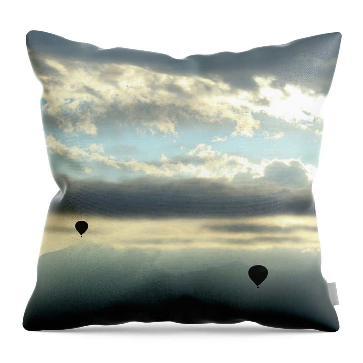 Balloon Throw Pillow featuring the photograph The Odyssey by David Diaz