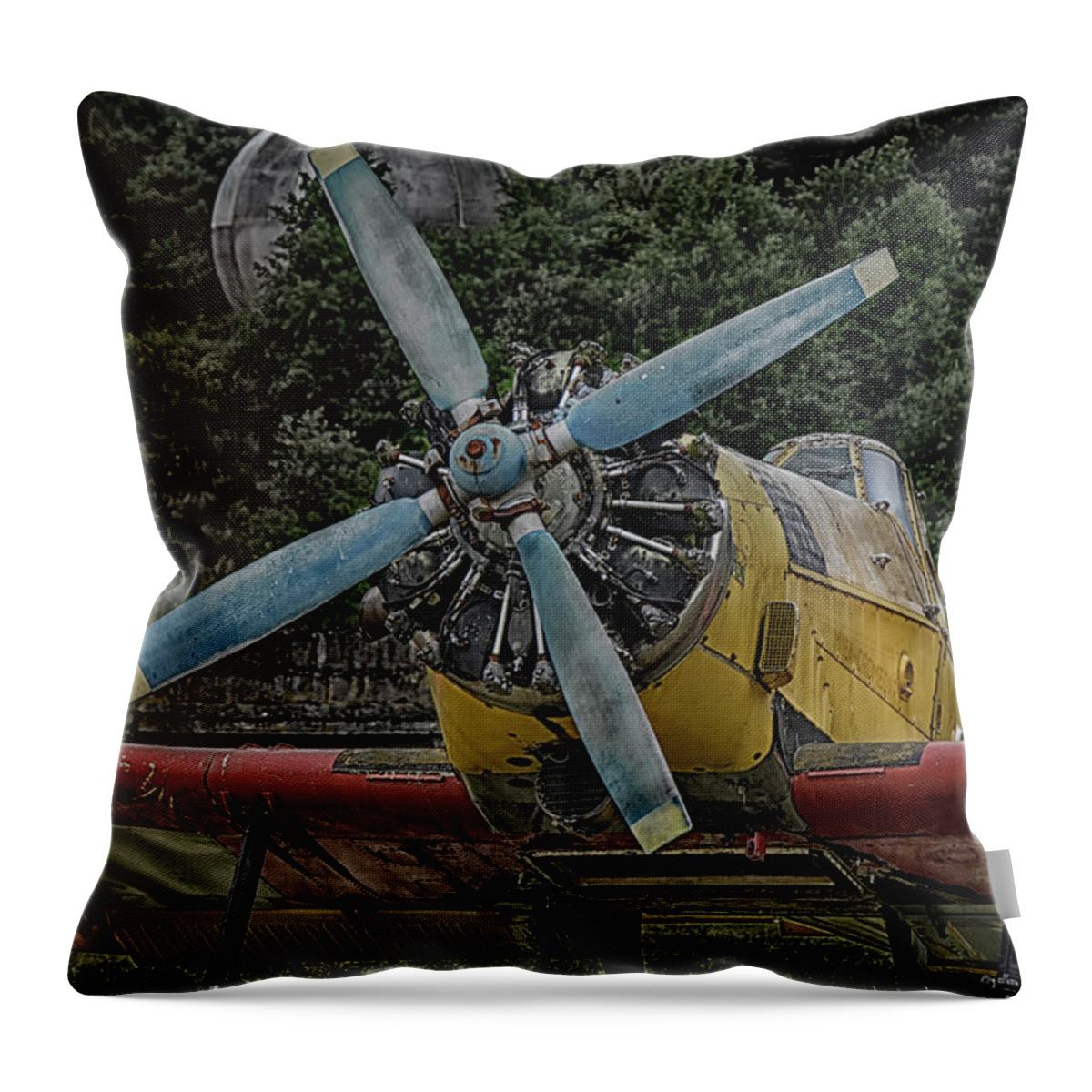 Yellow Throw Pillow featuring the photograph The Old Little Yellow One by Joachim G Pinkawa