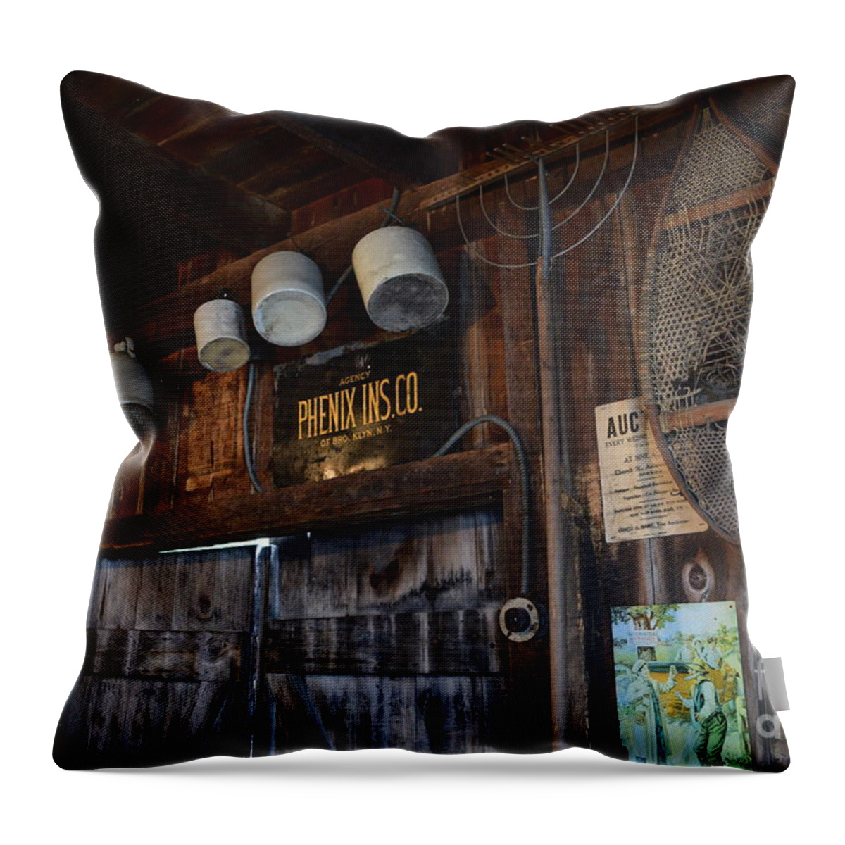 Cider Throw Pillow featuring the photograph The Old Mill by Leslie M Browning