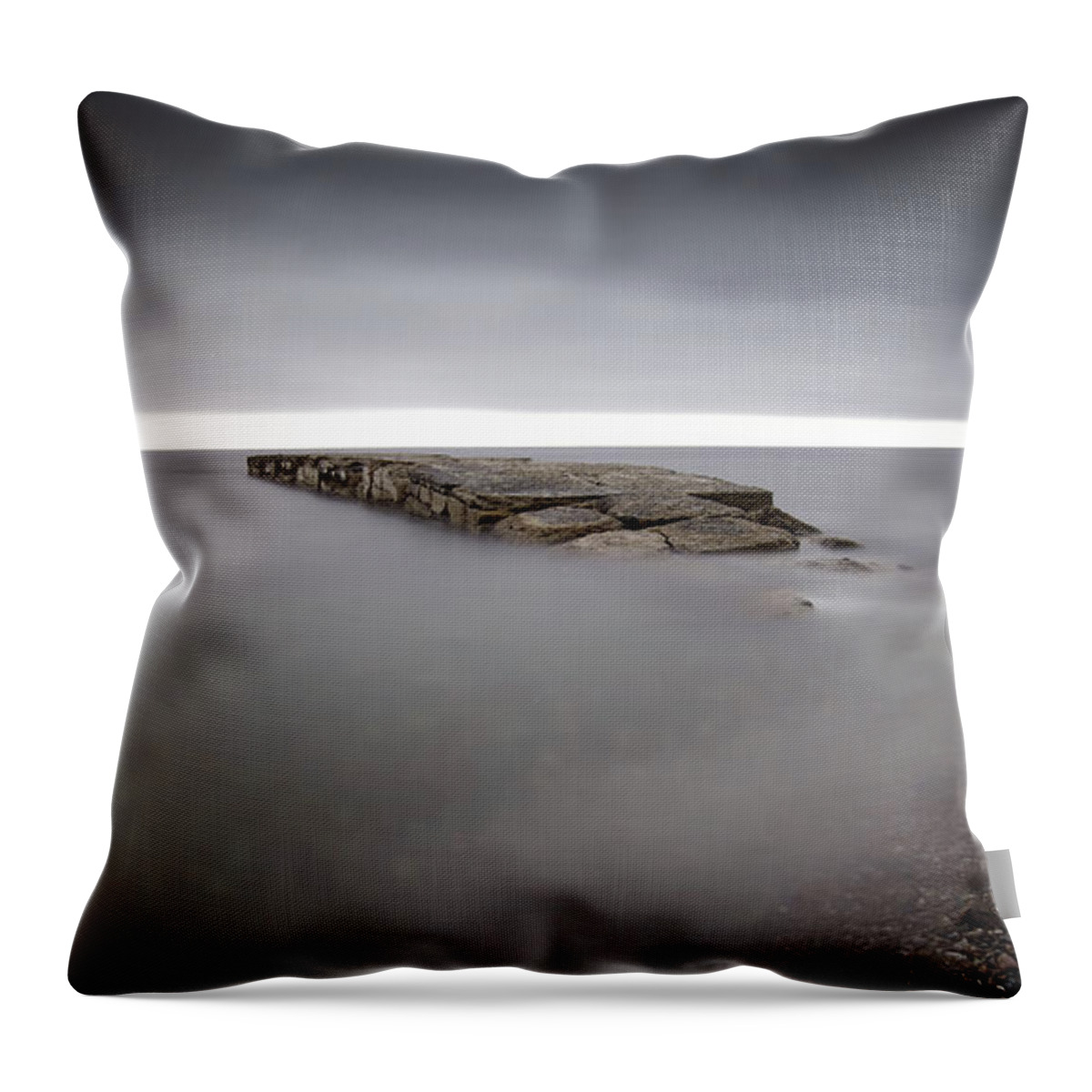  Throw Pillow featuring the photograph The Old Pier by Alberto Audisio