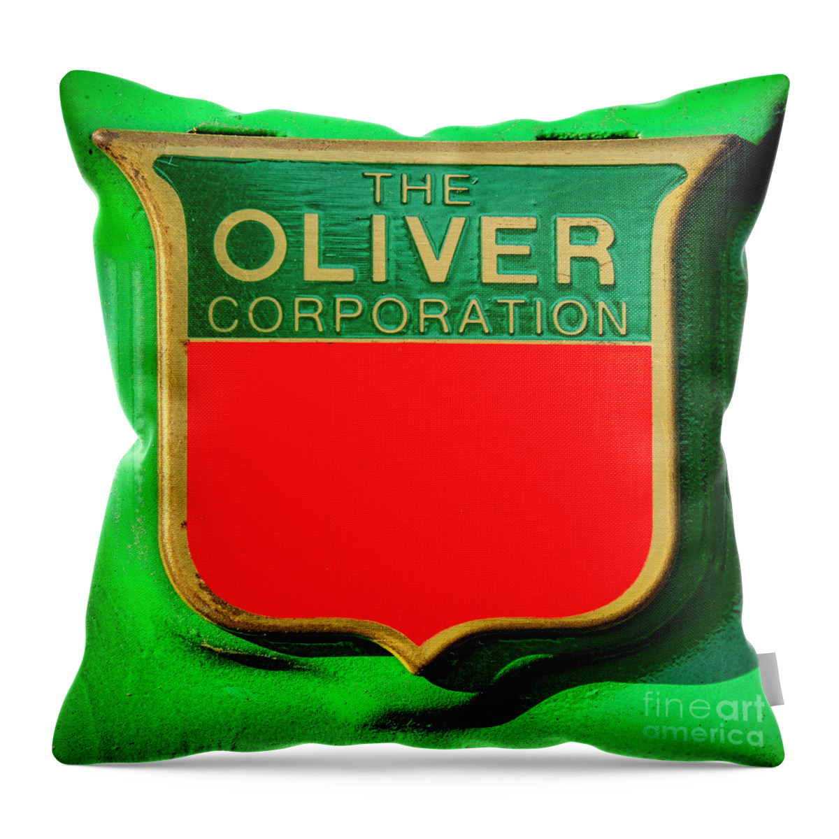 The Throw Pillow featuring the photograph The Oliver Corporation by Olivier Le Queinec