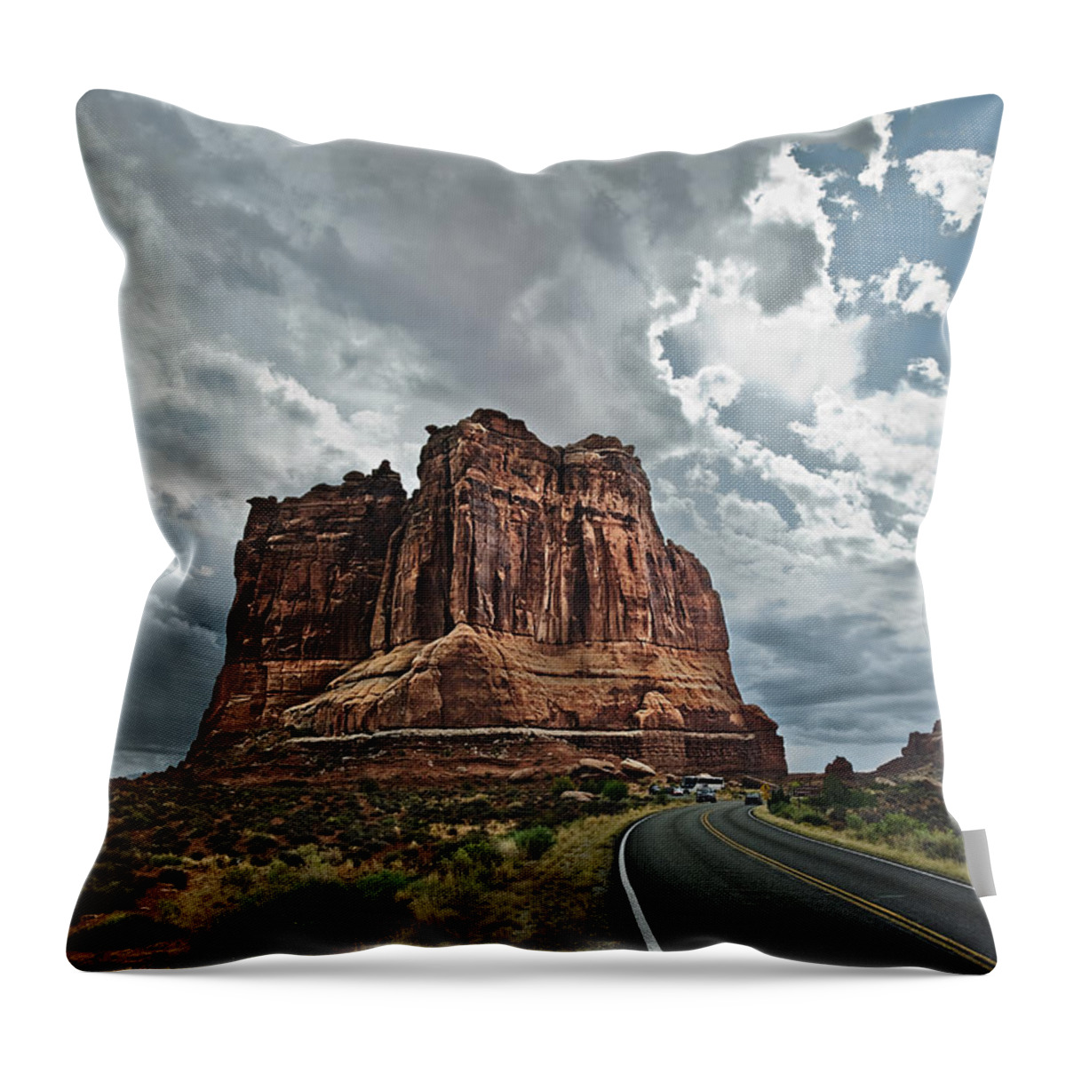 Desert Throw Pillow featuring the photograph The Organ by John Christopher