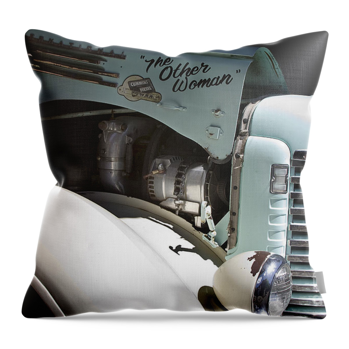 Truck Throw Pillow featuring the photograph The Other Woman by Tim Hightower