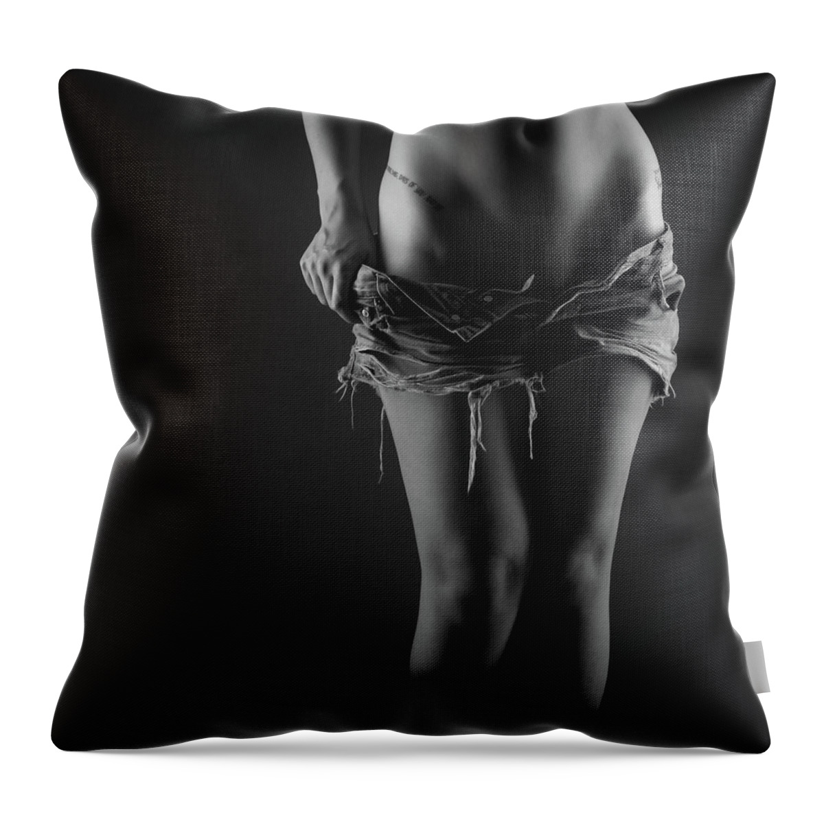 Blue Muse Fine Art Throw Pillow featuring the photograph The Past II by Blue Muse Fine Art