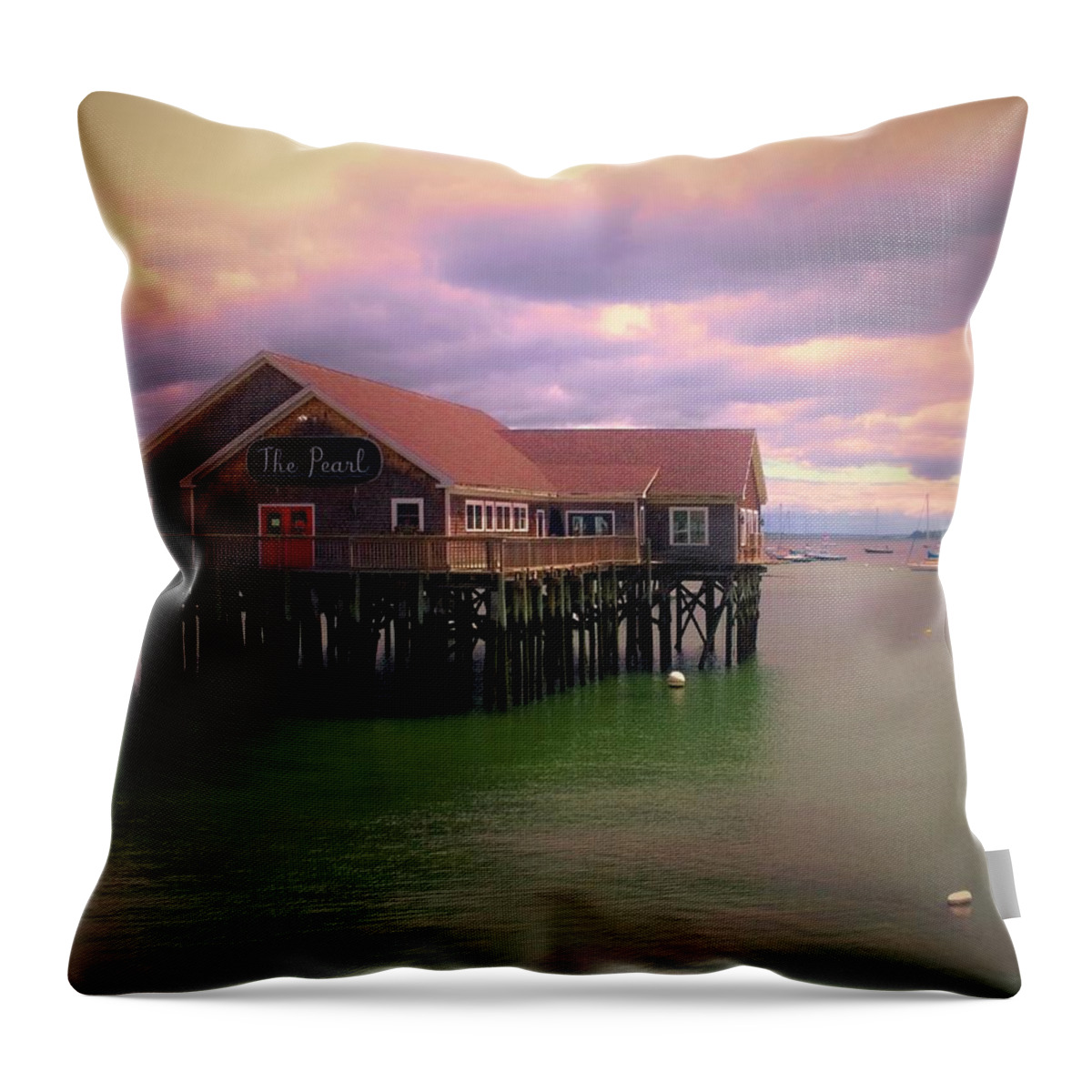 The Pearl Throw Pillow featuring the photograph the Pearl by Lisa Dunn