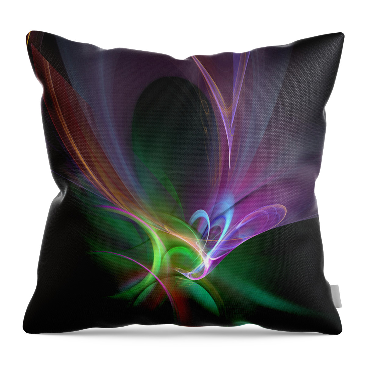 Phoenix Throw Pillow featuring the digital art The Phoenix by Ricky Barnard