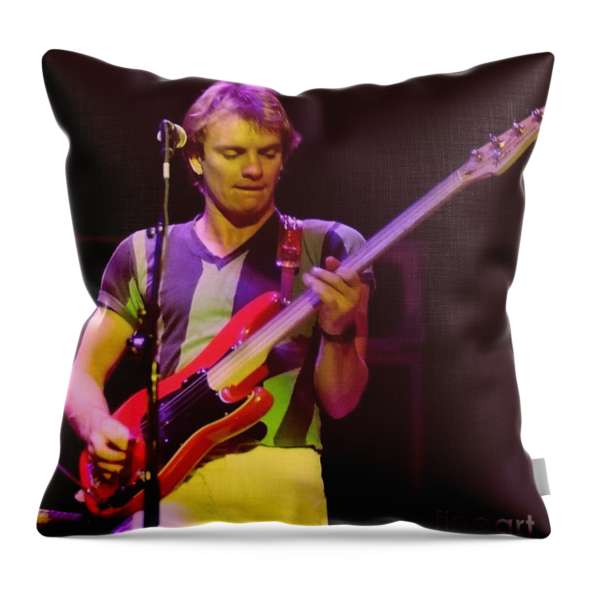 Sting Throw Pillow featuring the photograph The Police 5 by Kevin B Bohner